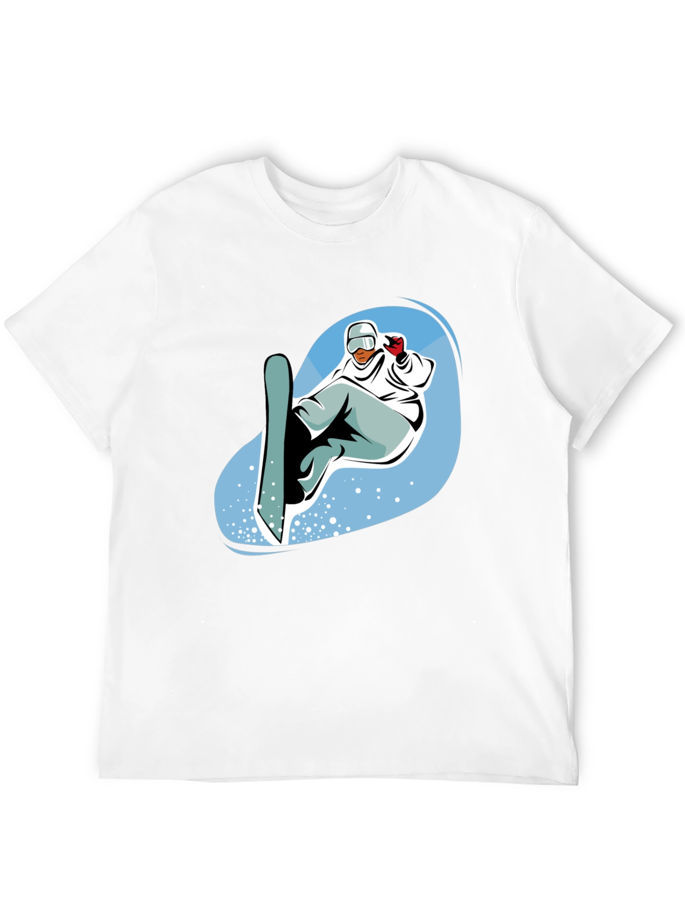 Snowboarder Graphic T-Shirt - Cool Black Tee