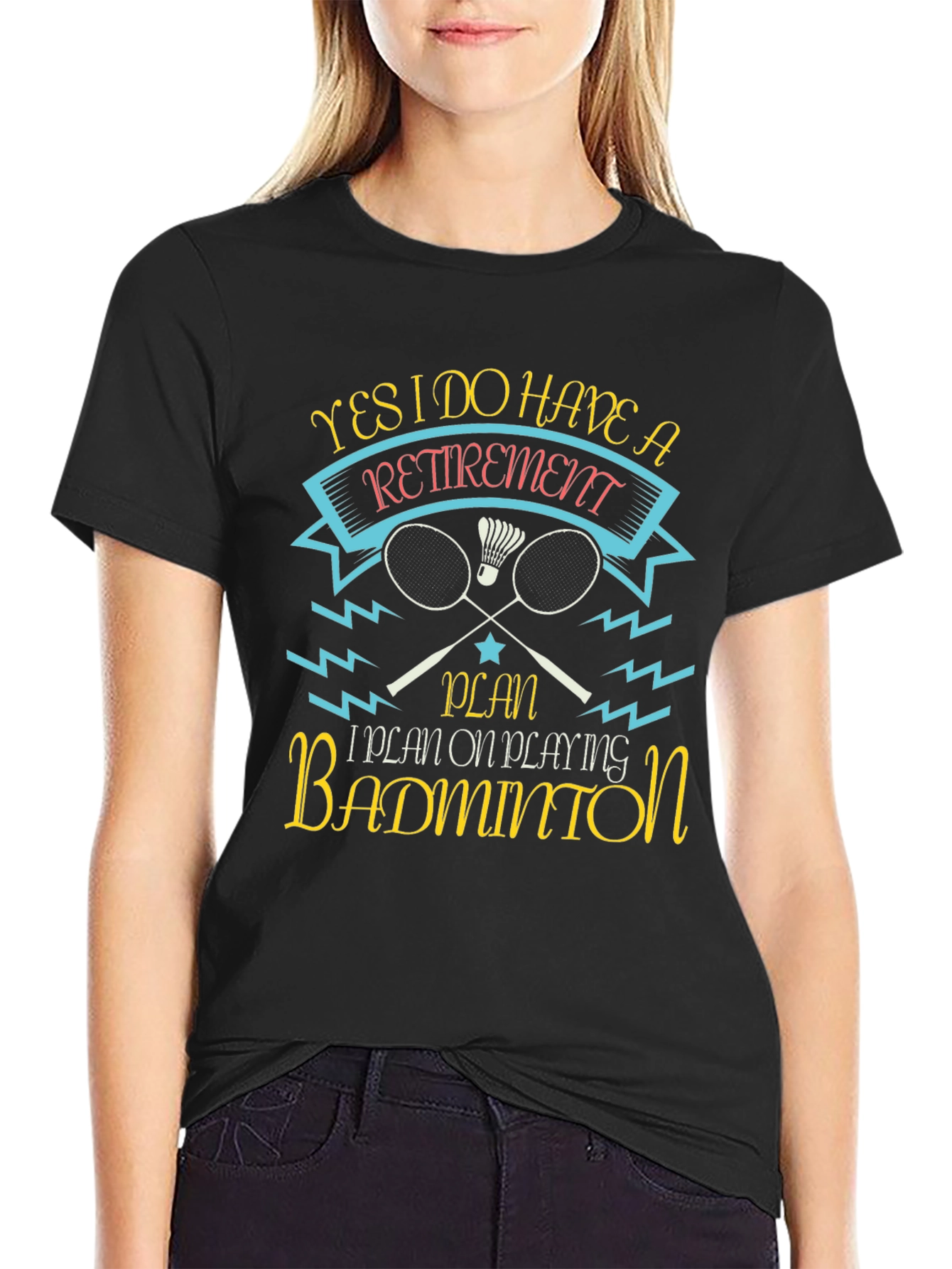 Retirement Badminton T-Shirt: Play in Style!