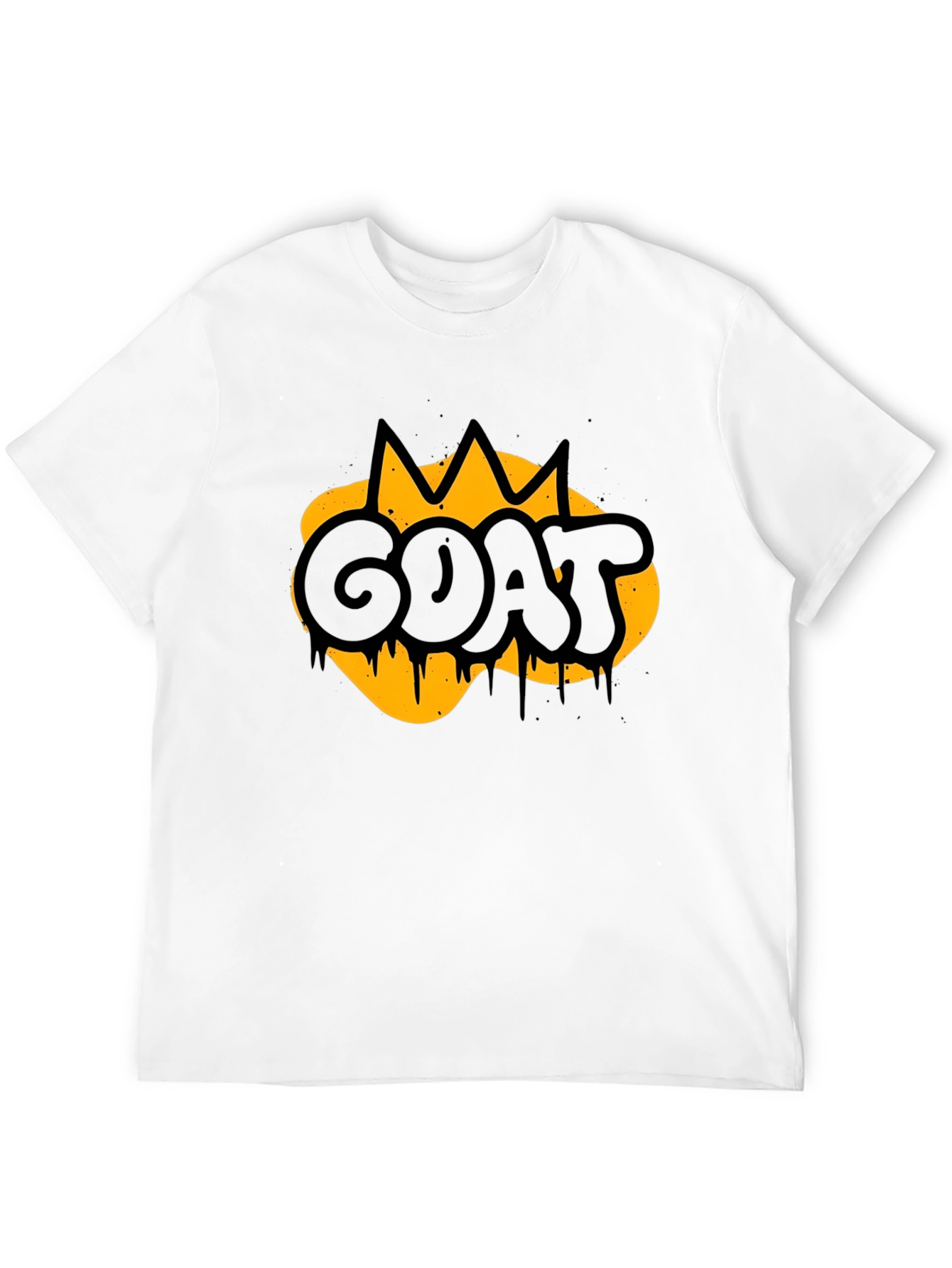 GOAT Graphic Print Mens Black T-Shirt