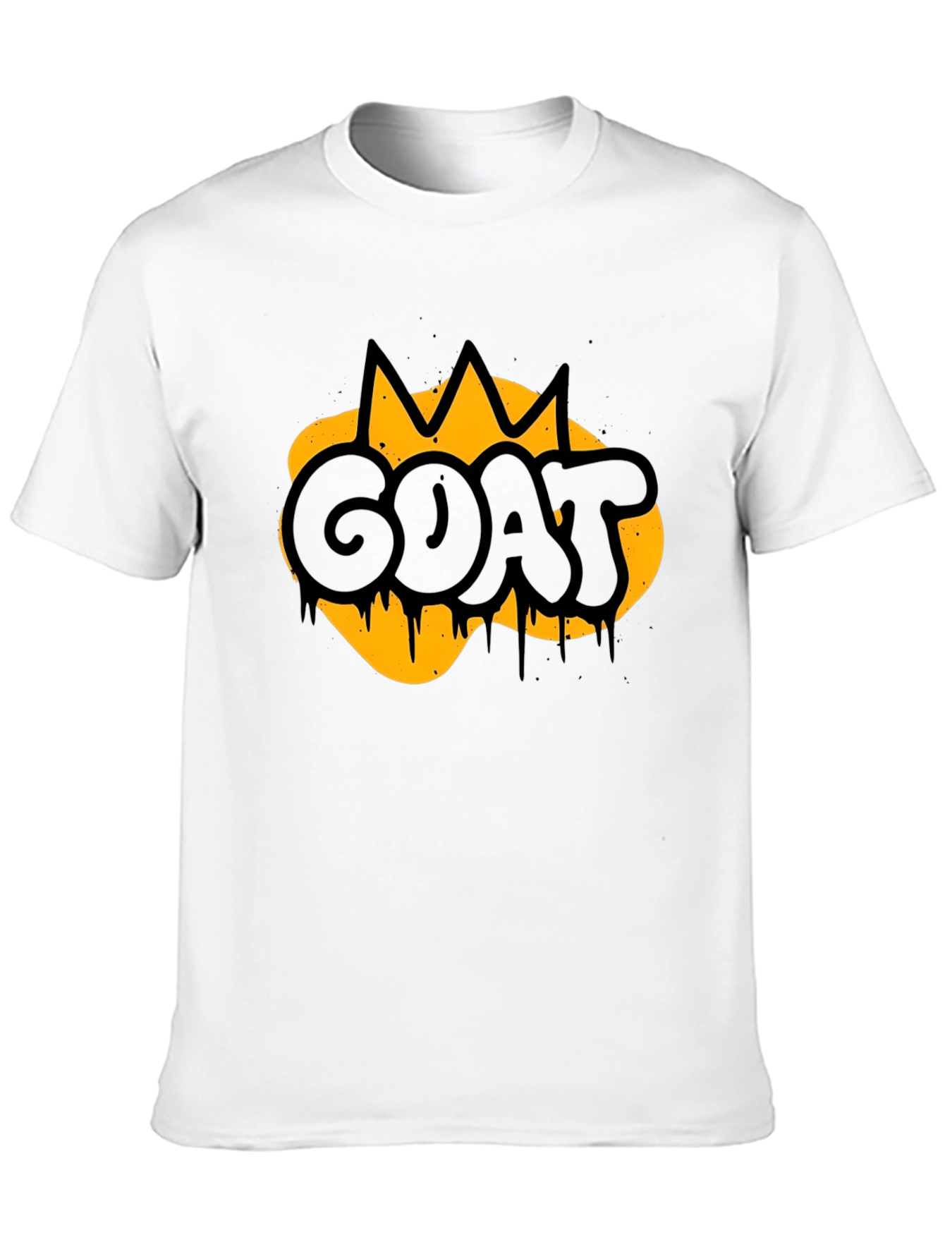 GOAT Graphic Print Mens Black T-Shirt