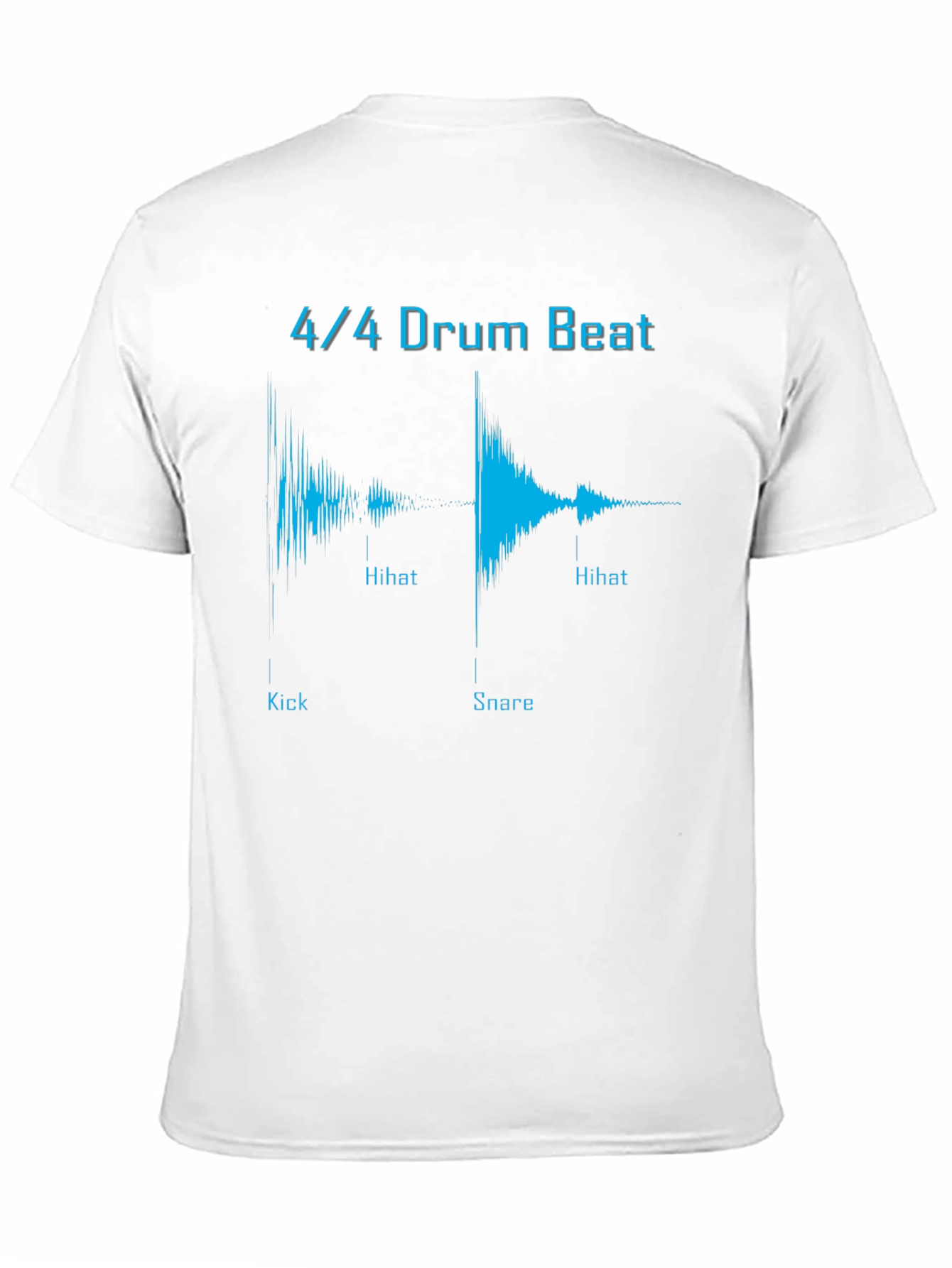 4/4 Drum Beat Graphic Tee - Music Lover T-Shirt