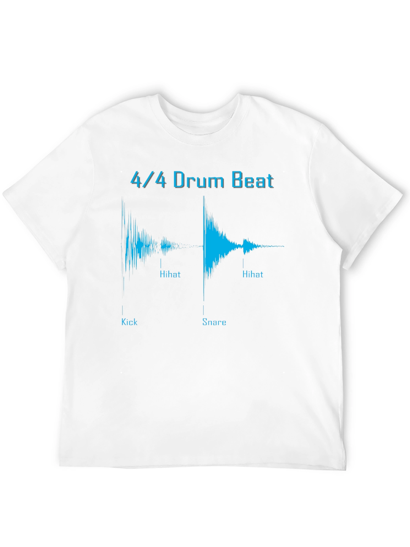 4/4 Drum Beat Graphic Tee - Music Lover T-Shirt