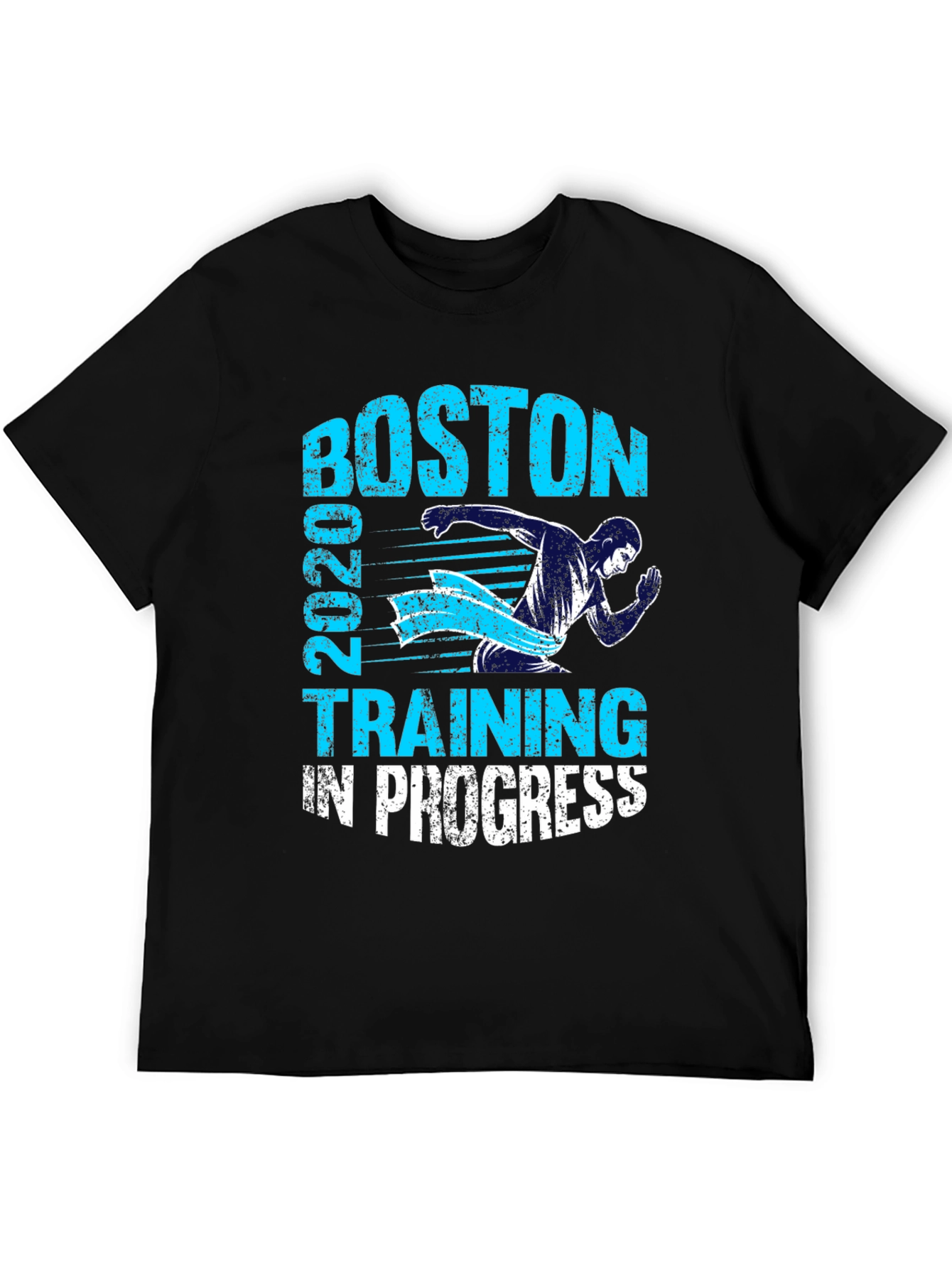 Boston 2020 Training in Progress Black T-Shirt