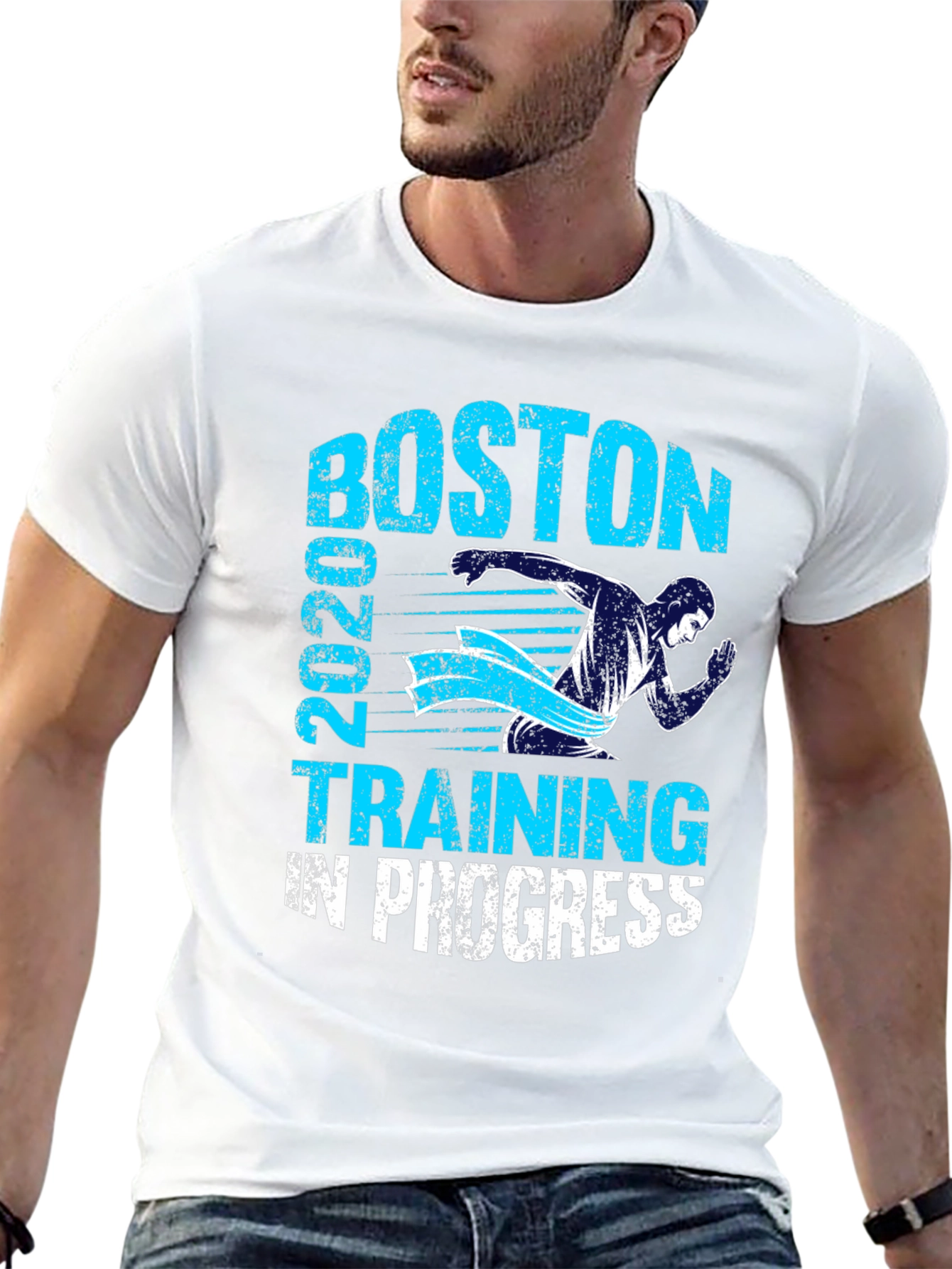 Boston 2020 Training in Progress Black T-Shirt