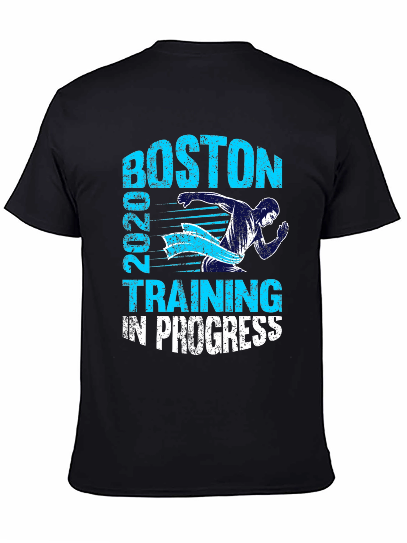 Boston 2020 Training in Progress Black T-Shirt