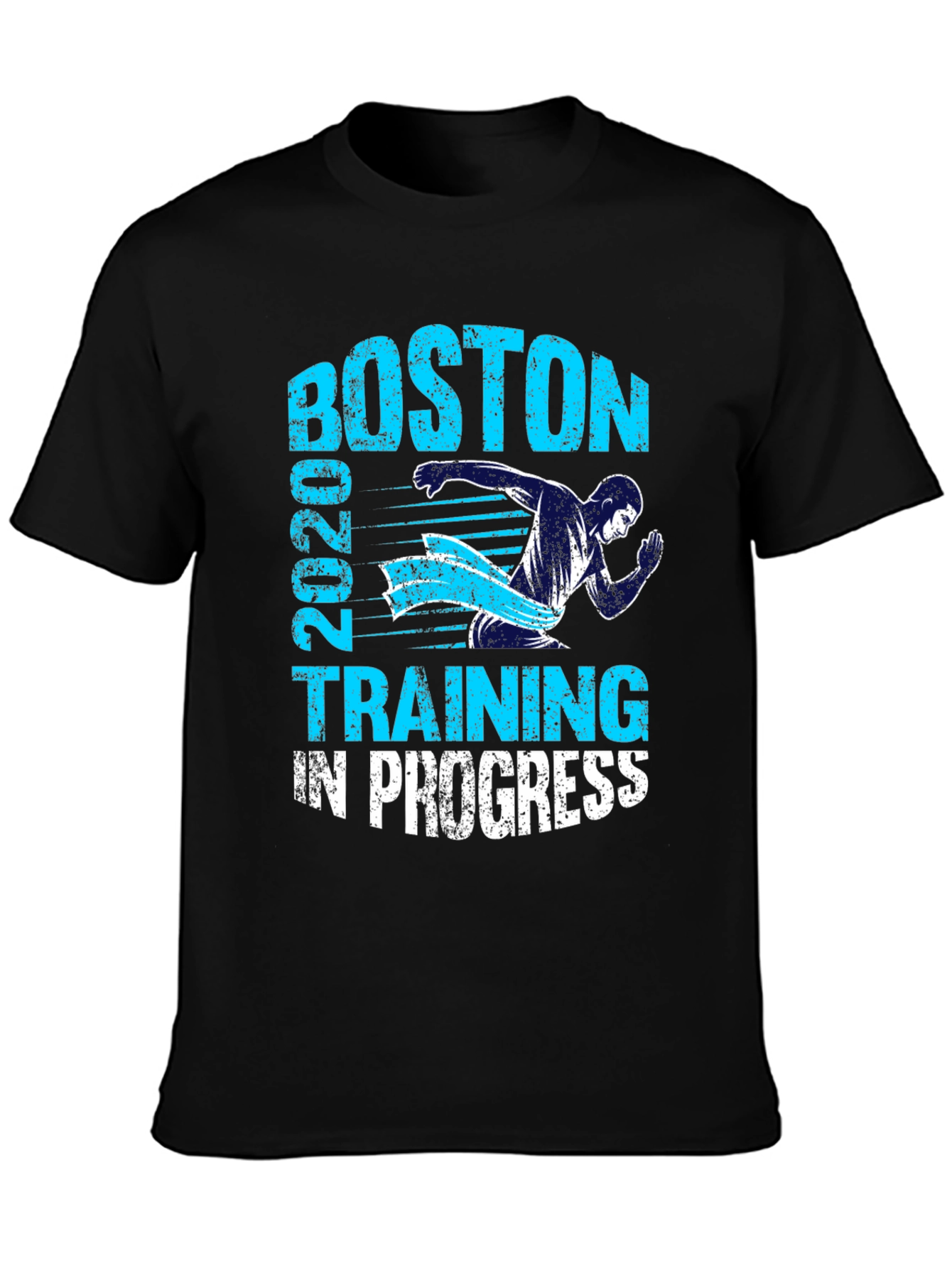 Boston 2020 Training in Progress Black T-Shirt