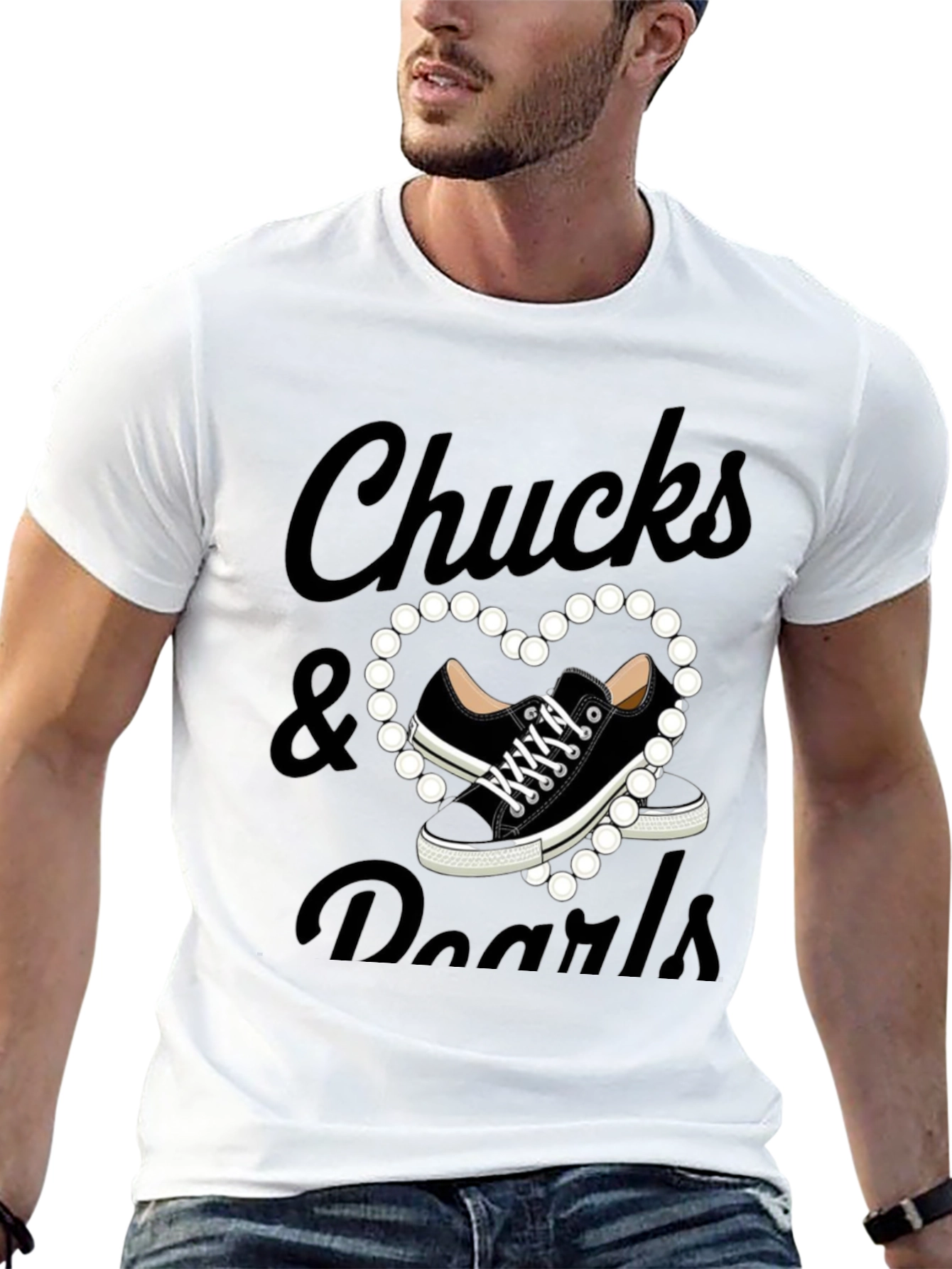 Chucks & Pearls Graphic T-Shirt