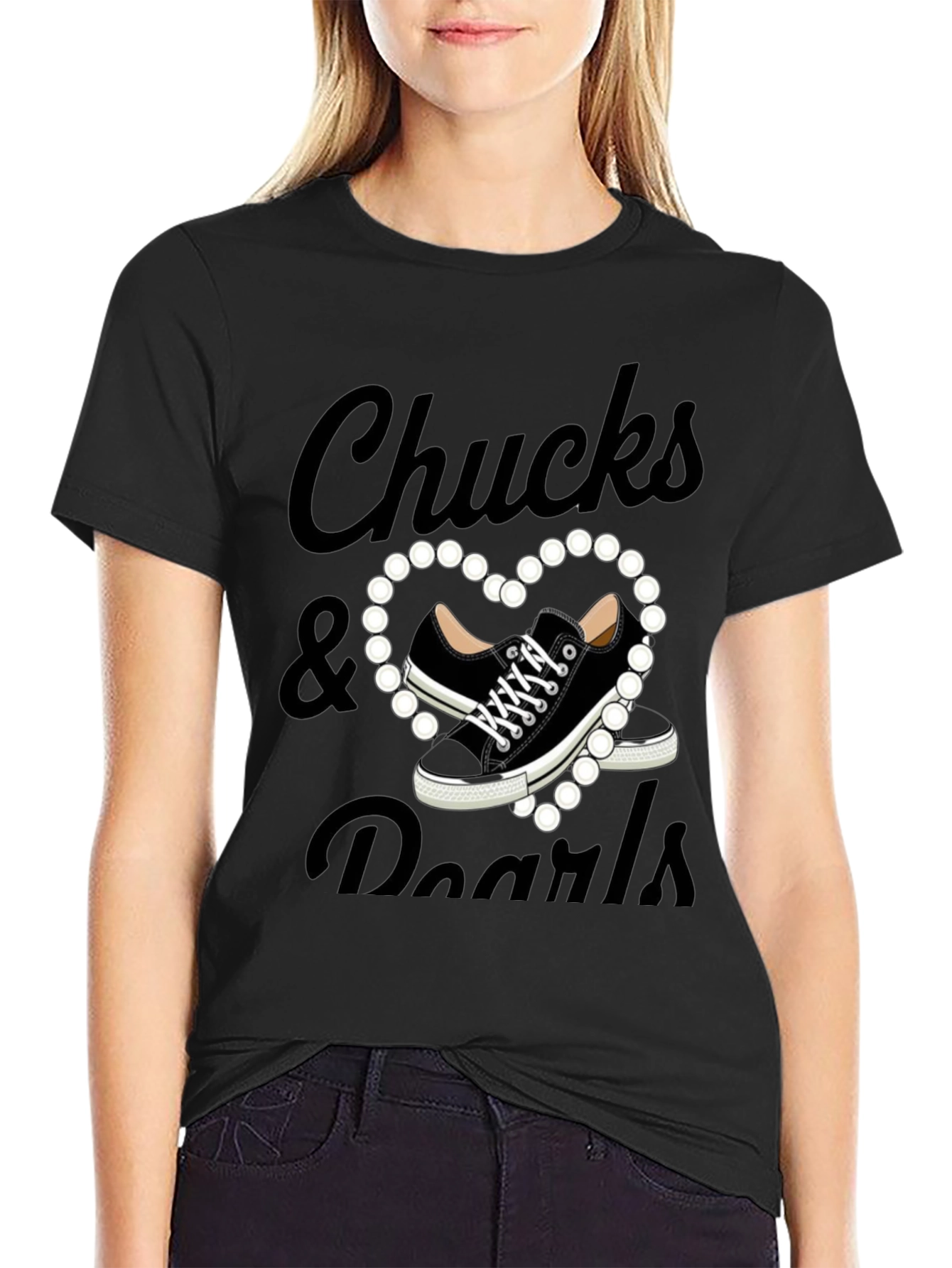 Chucks & Pearls Graphic T-Shirt