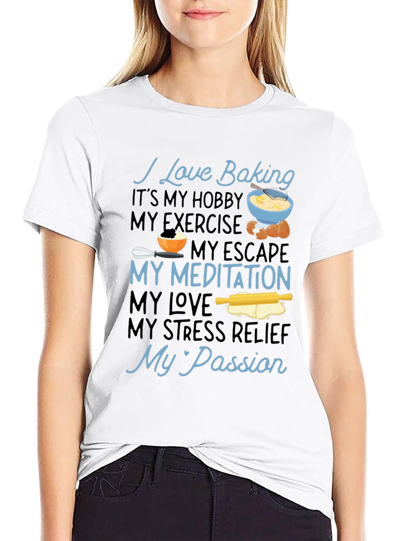 I Love Baking Graphic T-Shirt