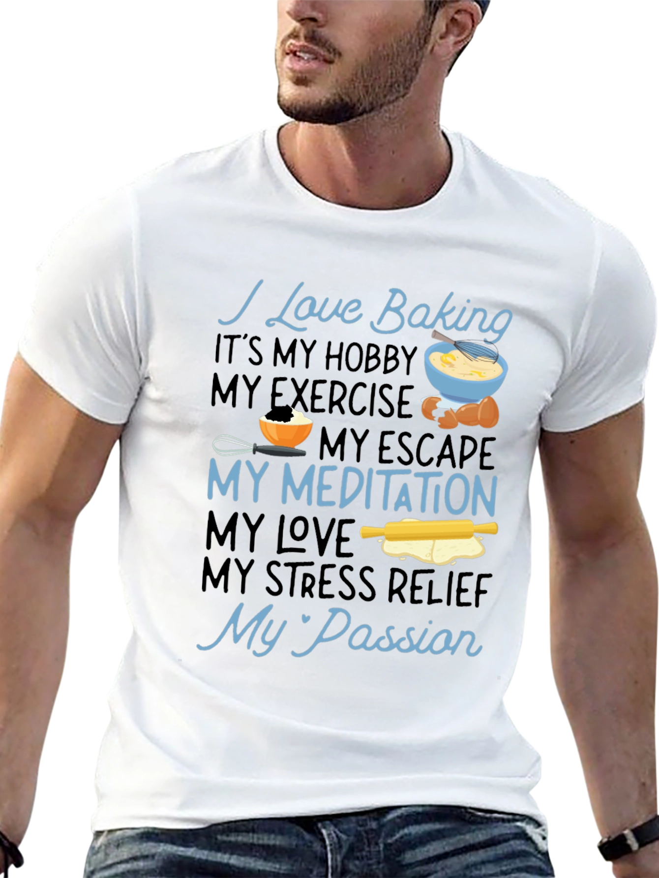 I Love Baking Graphic T-Shirt