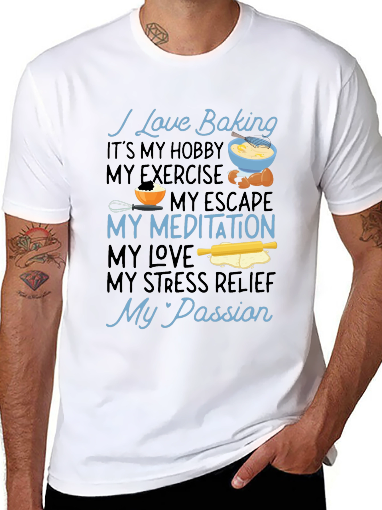 I Love Baking Graphic T-Shirt