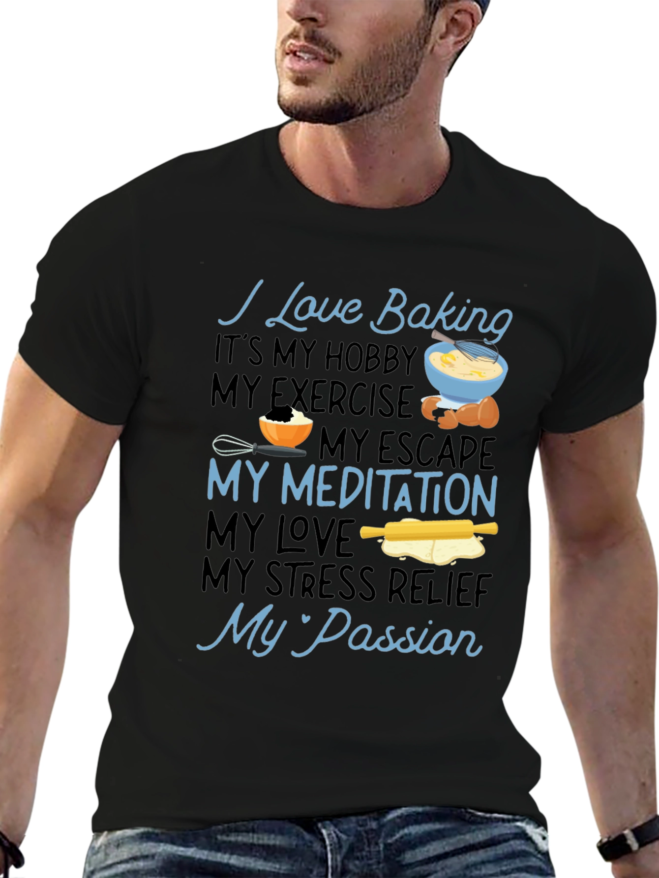 I Love Baking Graphic T-Shirt