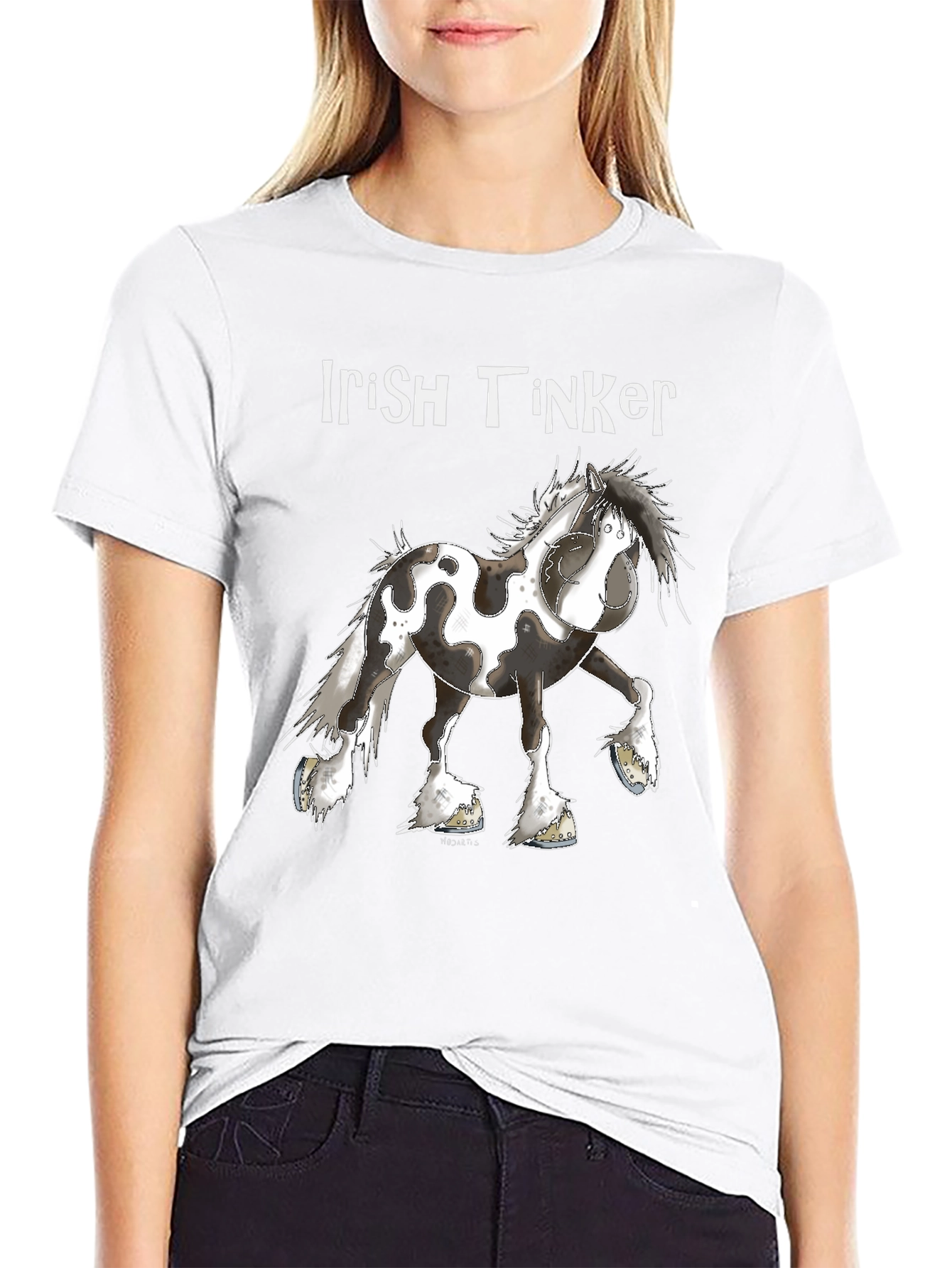 Irish Tinker Horse Graphic T-Shirt