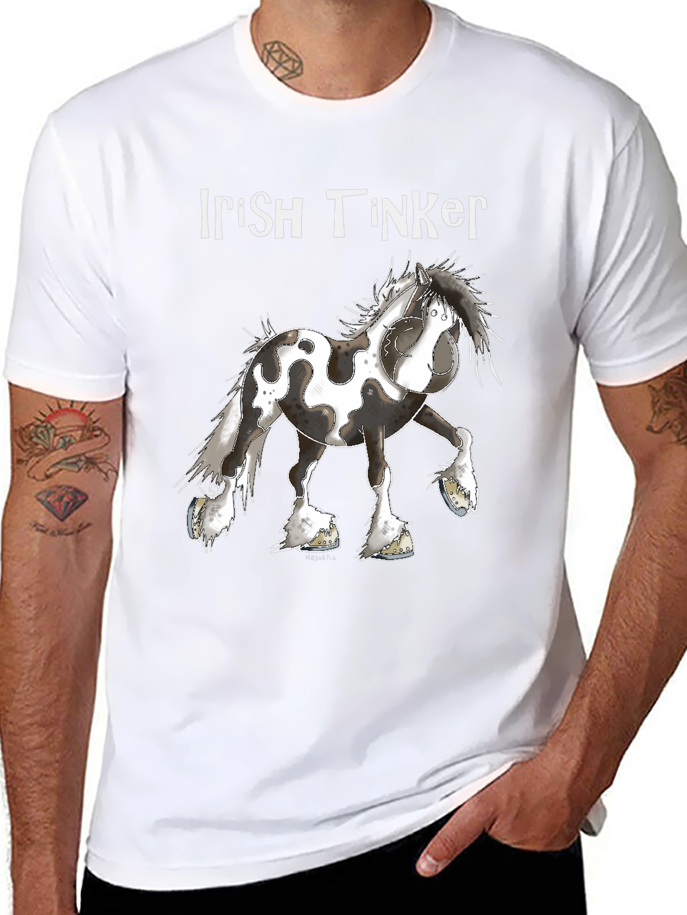 Irish Tinker Horse Graphic T-Shirt