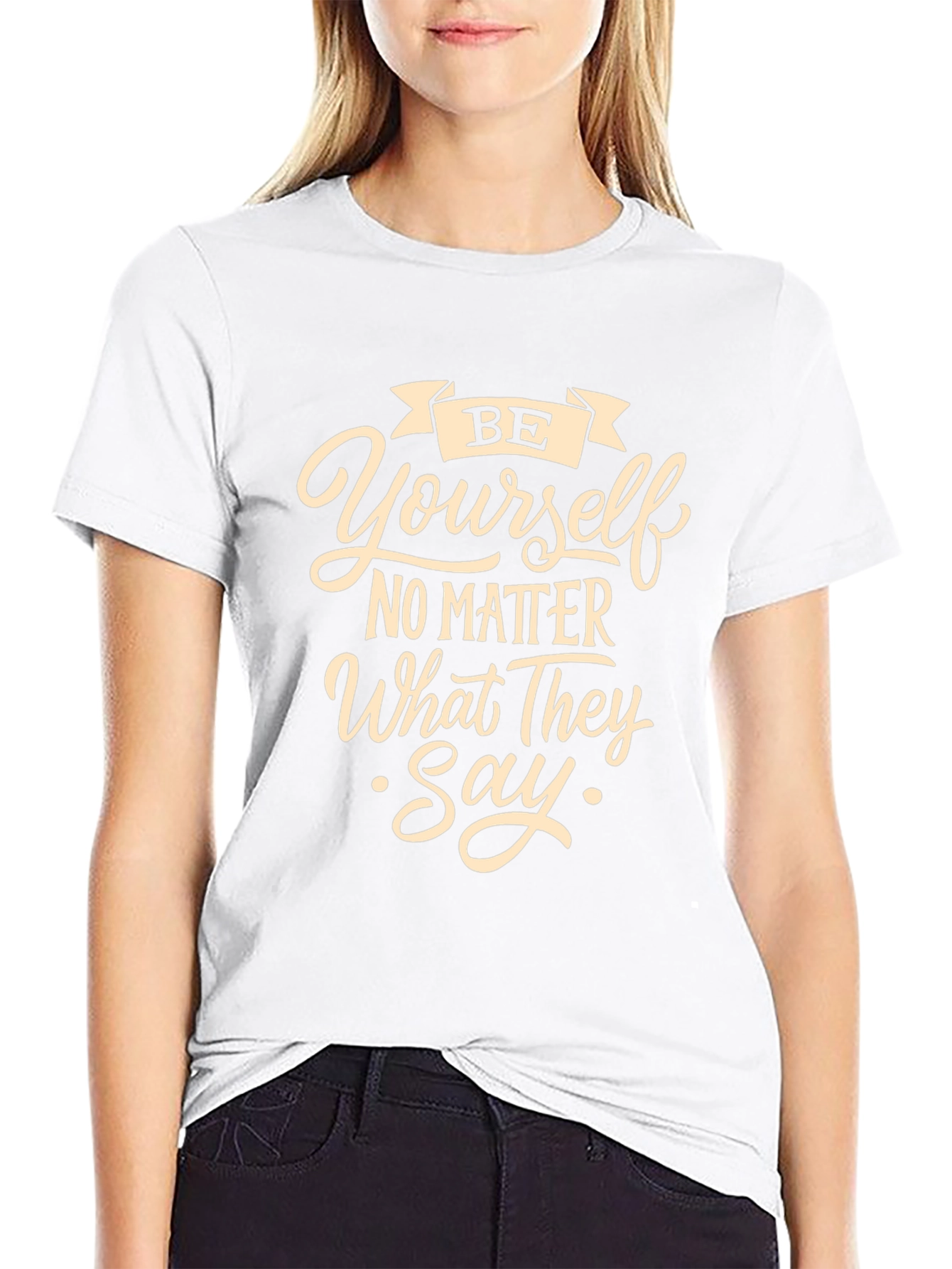 Be Yourself Graphic Tee - Stylish Comfort