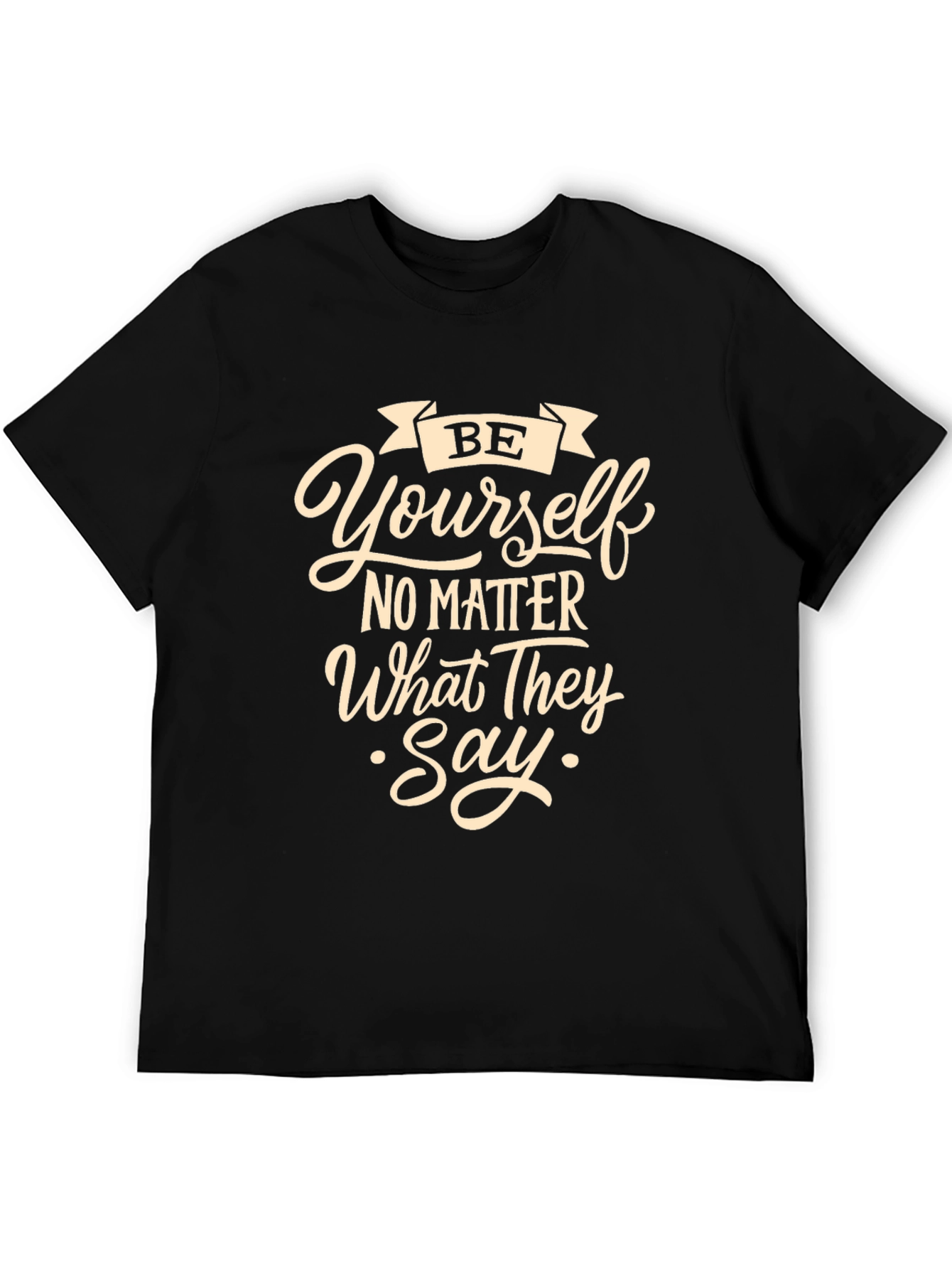 Be Yourself Graphic Tee - Stylish Comfort