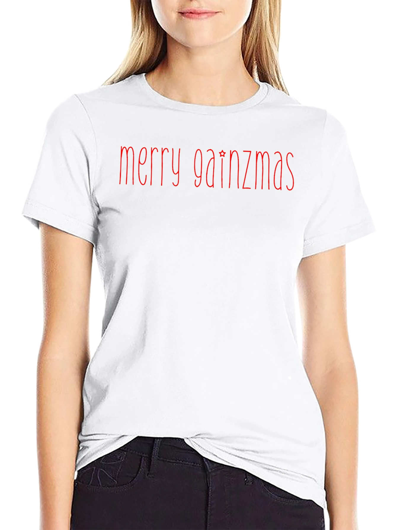 Merry Gainzmas Black T-Shirt