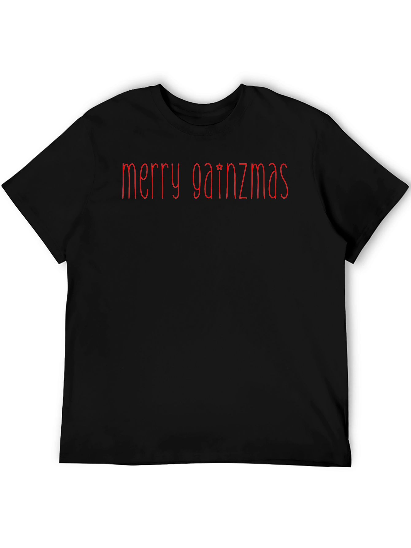 Merry Gainzmas Black T-Shirt