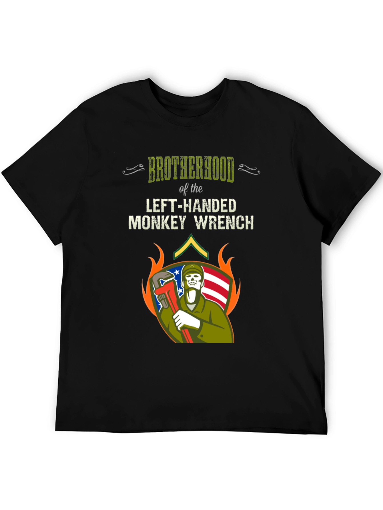 Brotherhood Left-Handed Monkey Wrench T-Shirt