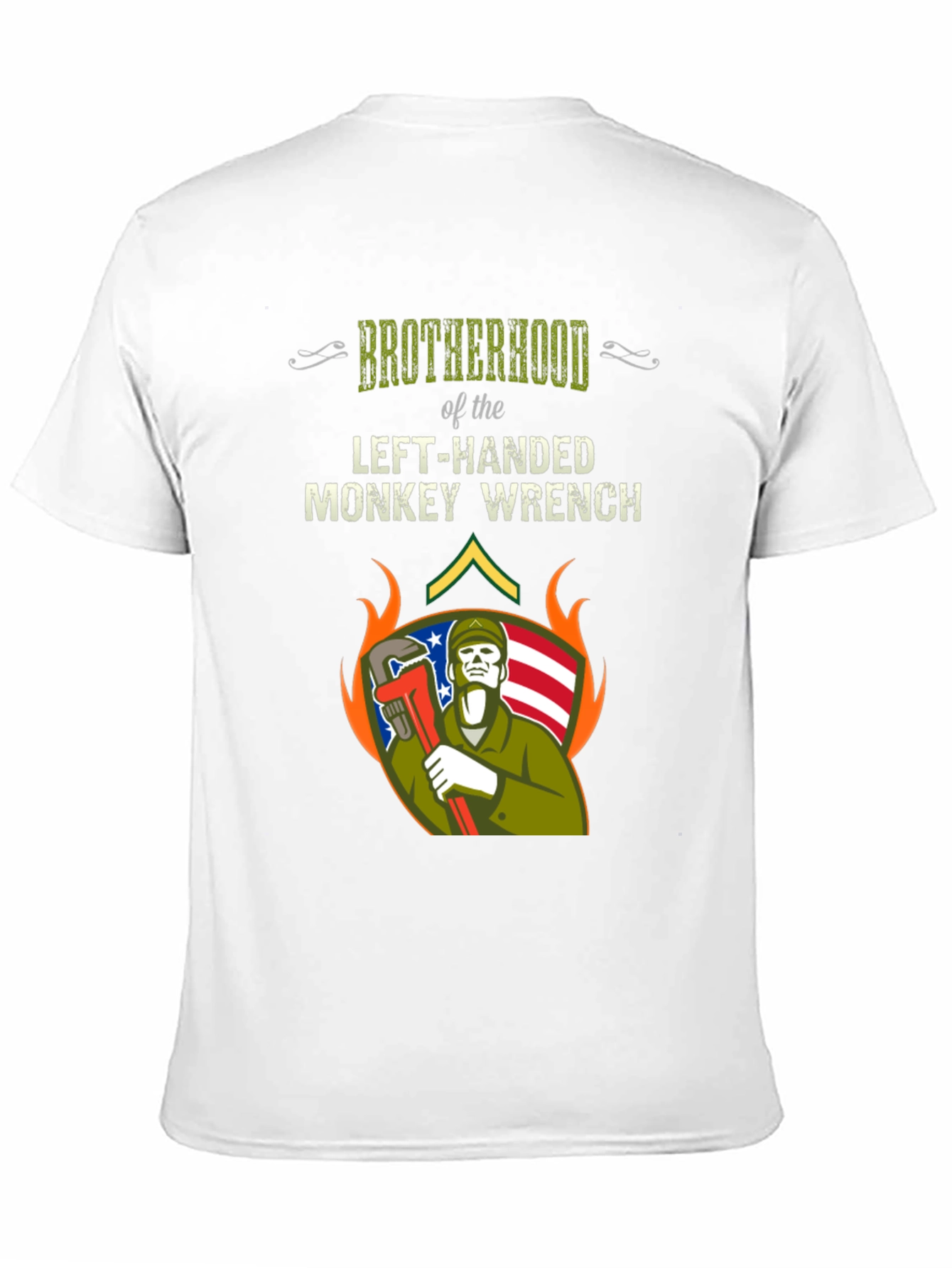 Brotherhood Left-Handed Monkey Wrench T-Shirt
