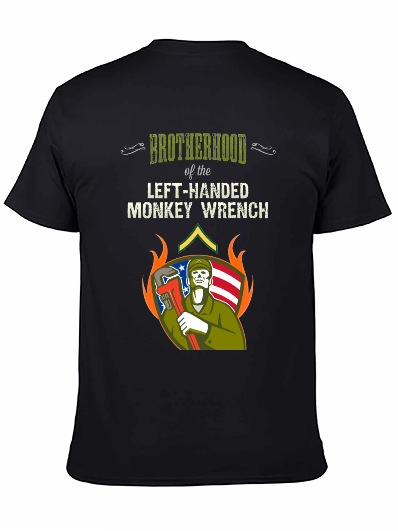 Brotherhood Left-Handed Monkey Wrench T-Shirt