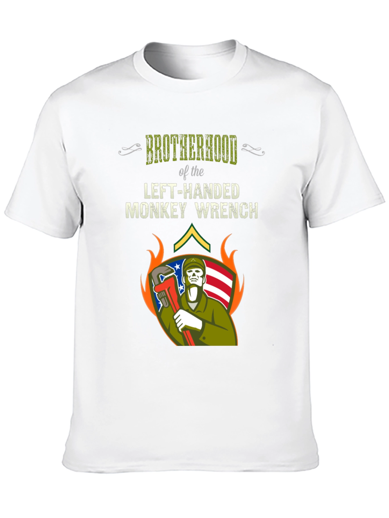 Brotherhood Left-Handed Monkey Wrench T-Shirt