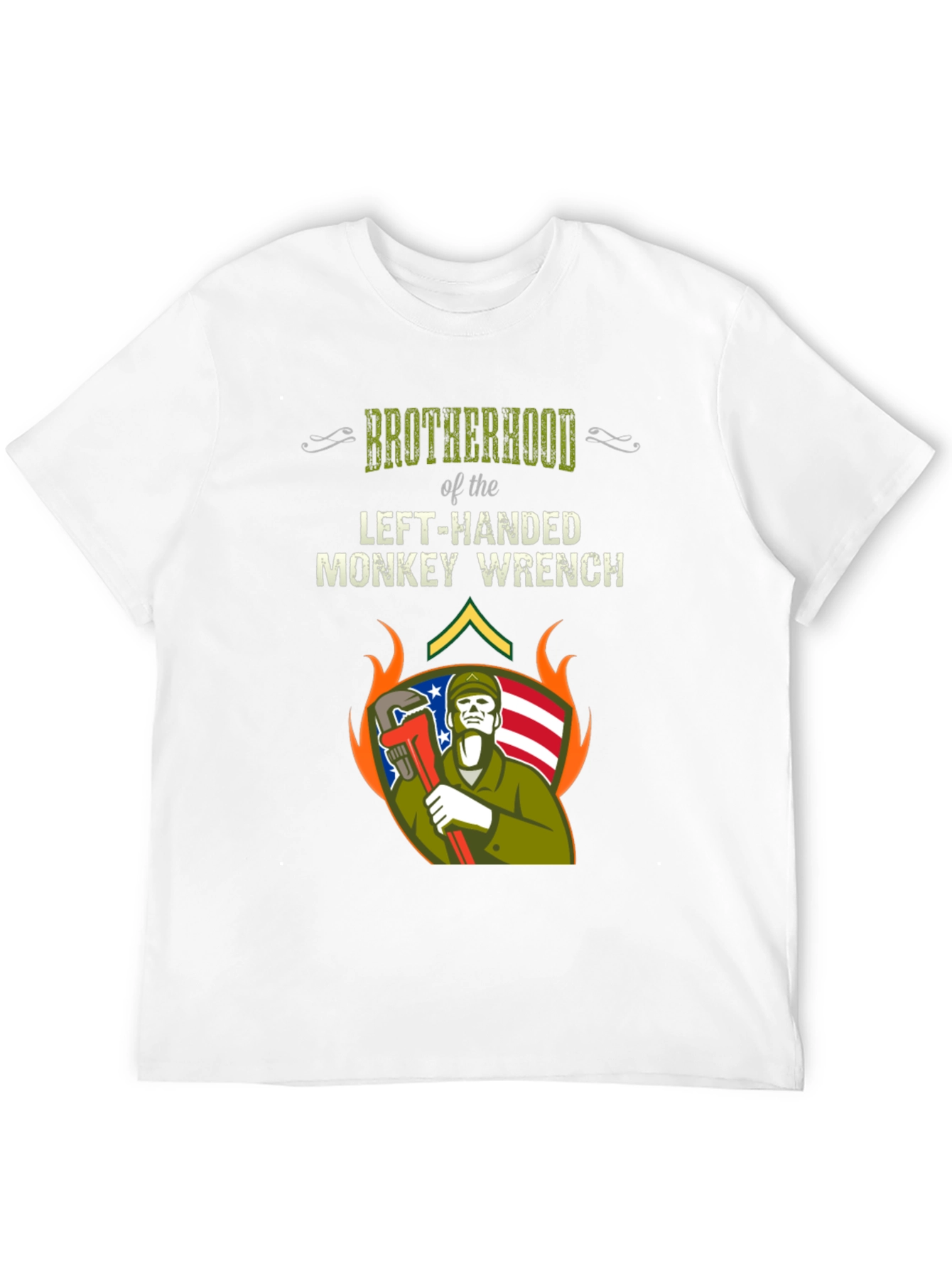 Brotherhood Left-Handed Monkey Wrench T-Shirt