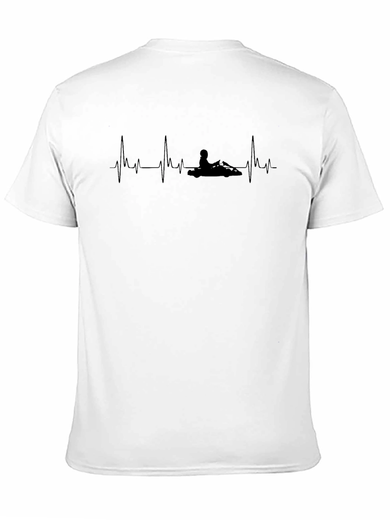 Go Kart Heartbeat T-Shirt - Racing Pulse Tee