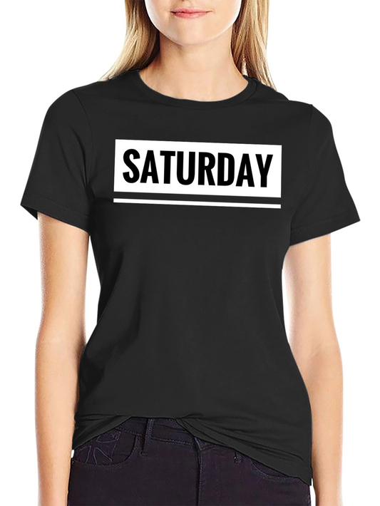 Saturday Graphic T-Shirt - Casual Weekend Wear