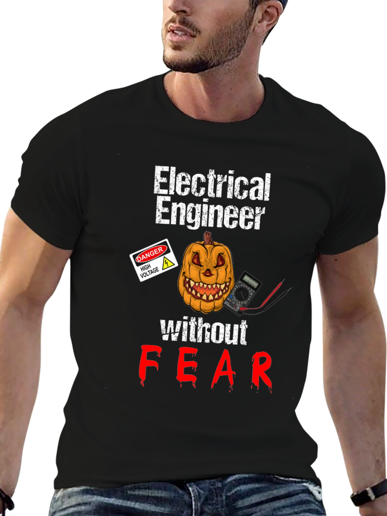 Electrical Engineer Halloween Fear T-Shirt