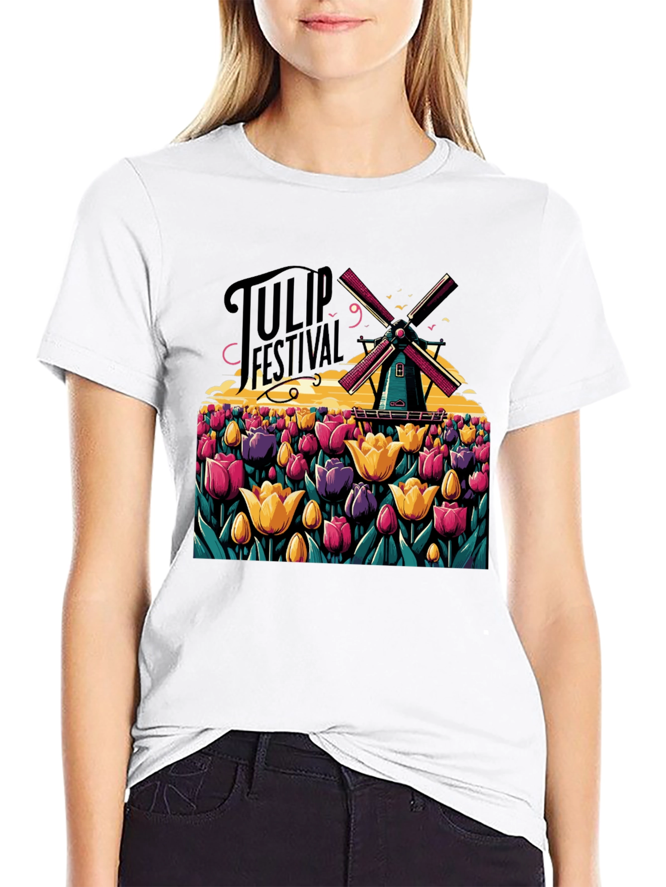 Tulip Festival Graphic T-Shirt