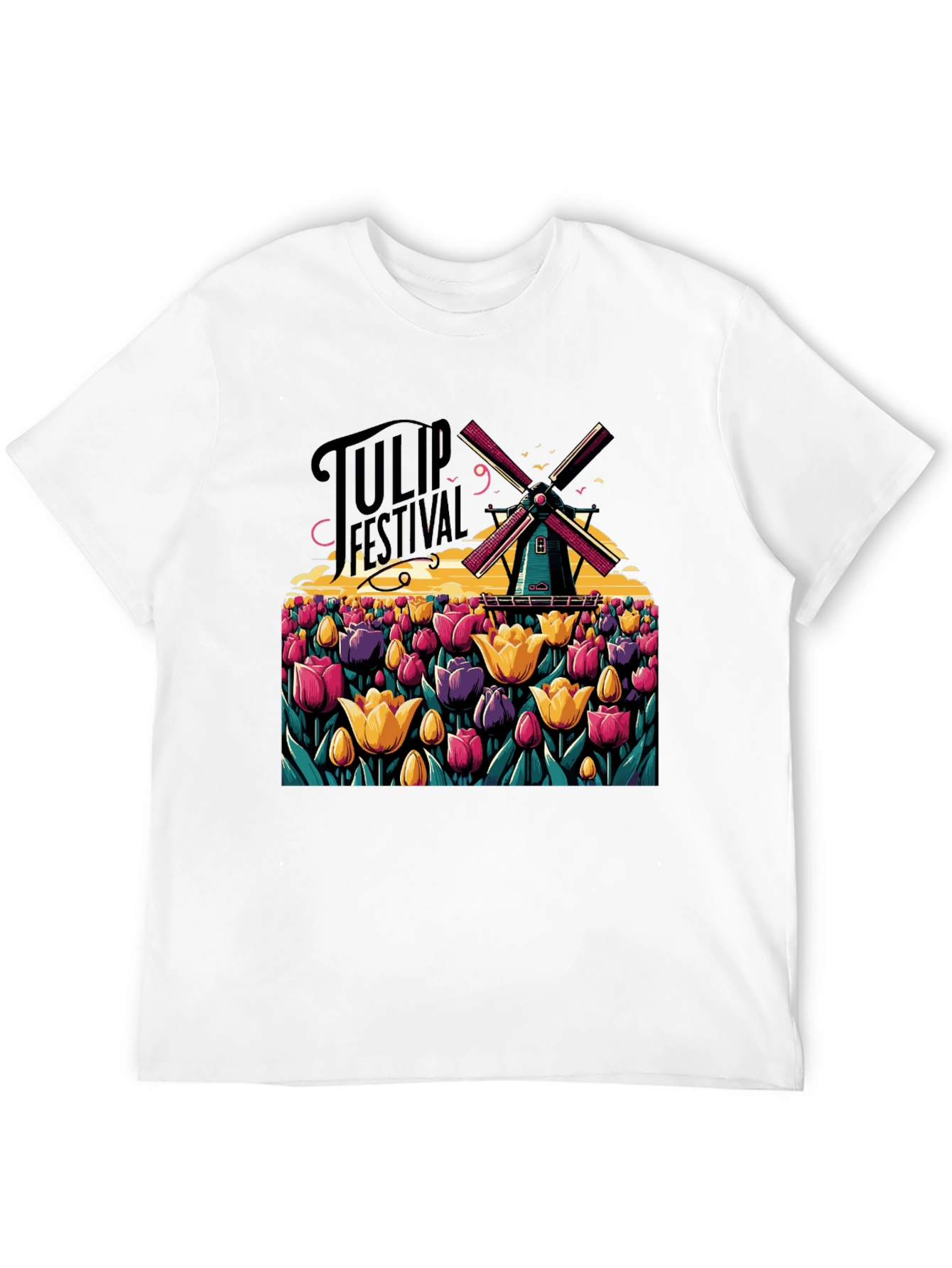 Tulip Festival Graphic T-Shirt