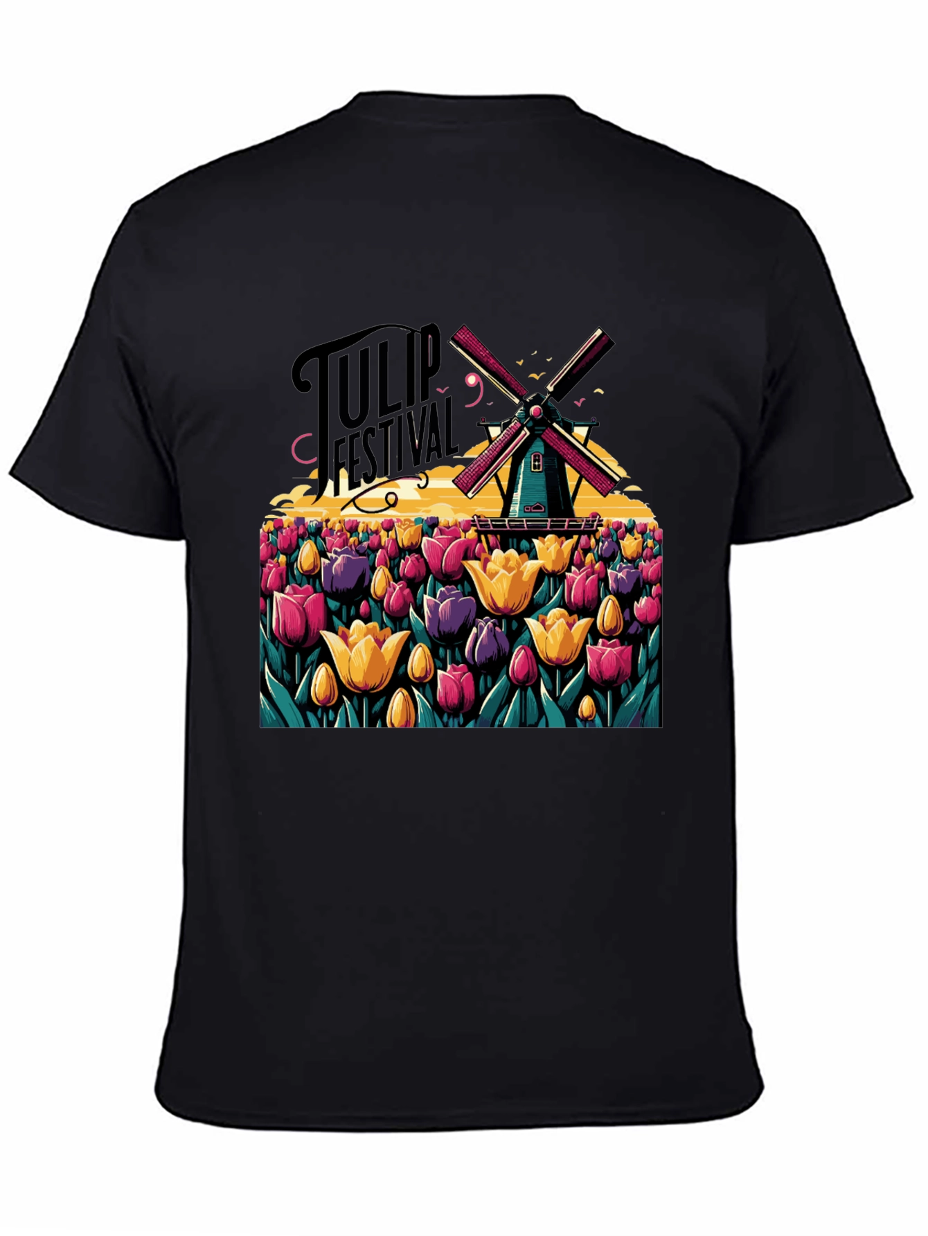 Tulip Festival Graphic T-Shirt