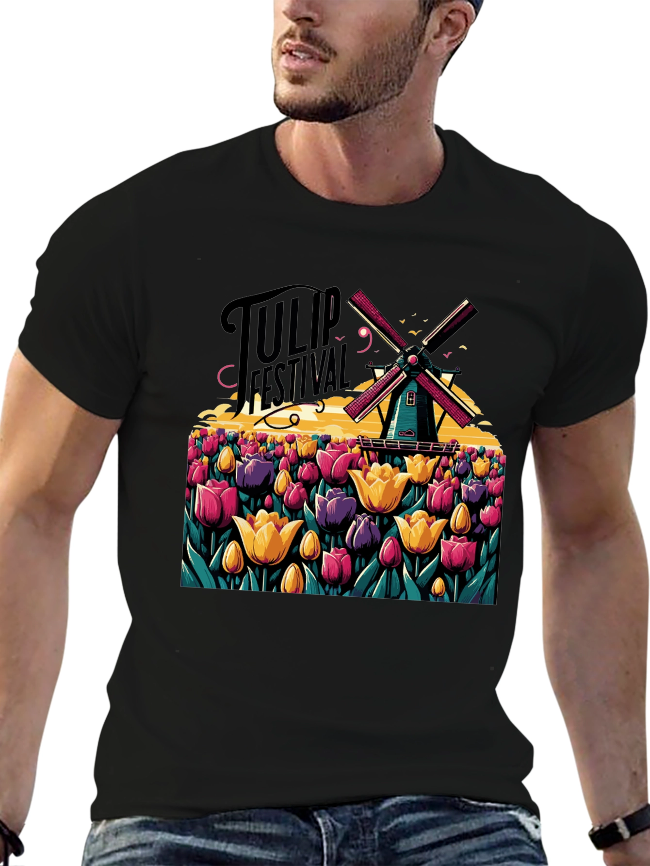 Tulip Festival Graphic T-Shirt
