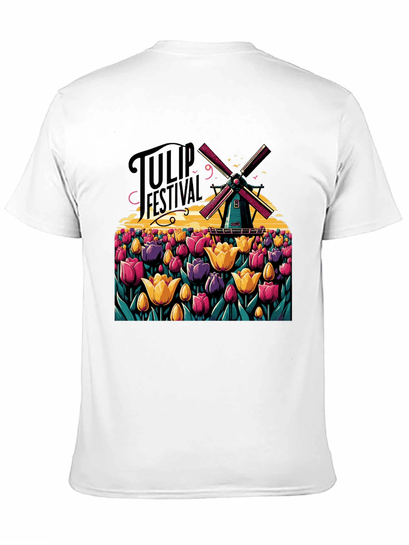 Tulip Festival Graphic T-Shirt