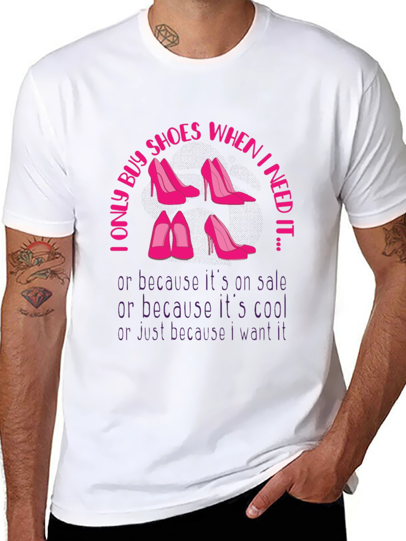 I Only Buy Shoes Funny T-Shirt