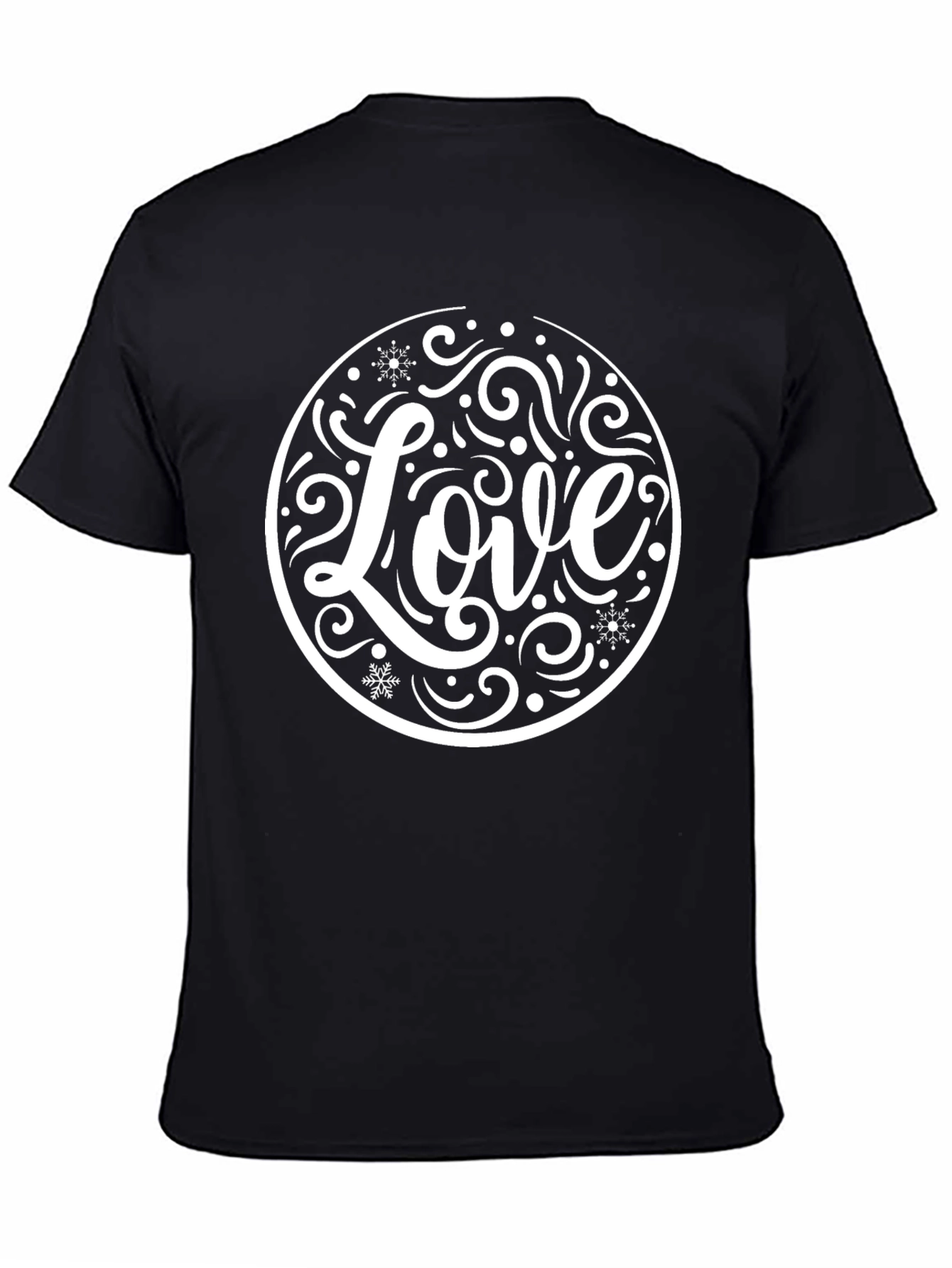 Love Circle Graphic Tee - Black Unisex