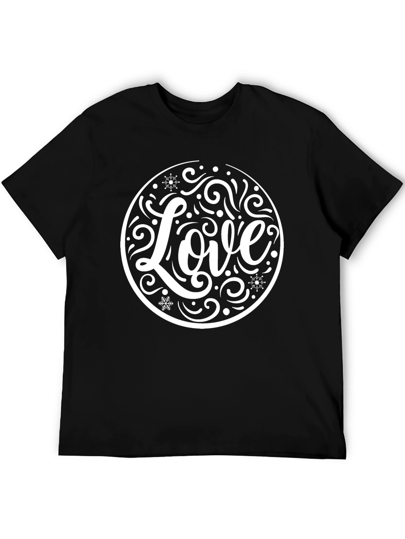 Love Circle Graphic Tee - Black Unisex