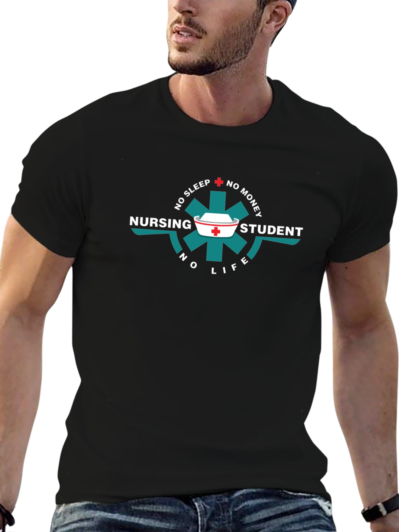 Nursing Student Life Graphic T-Shirt