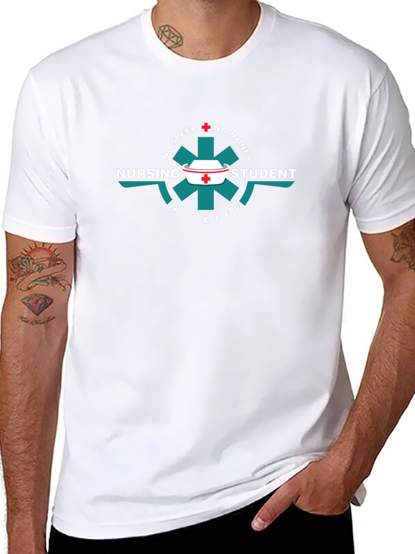 Nursing Student Life Graphic T-Shirt