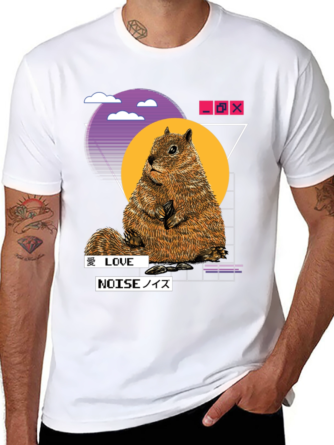 Retro Squirrel Graphic Tee