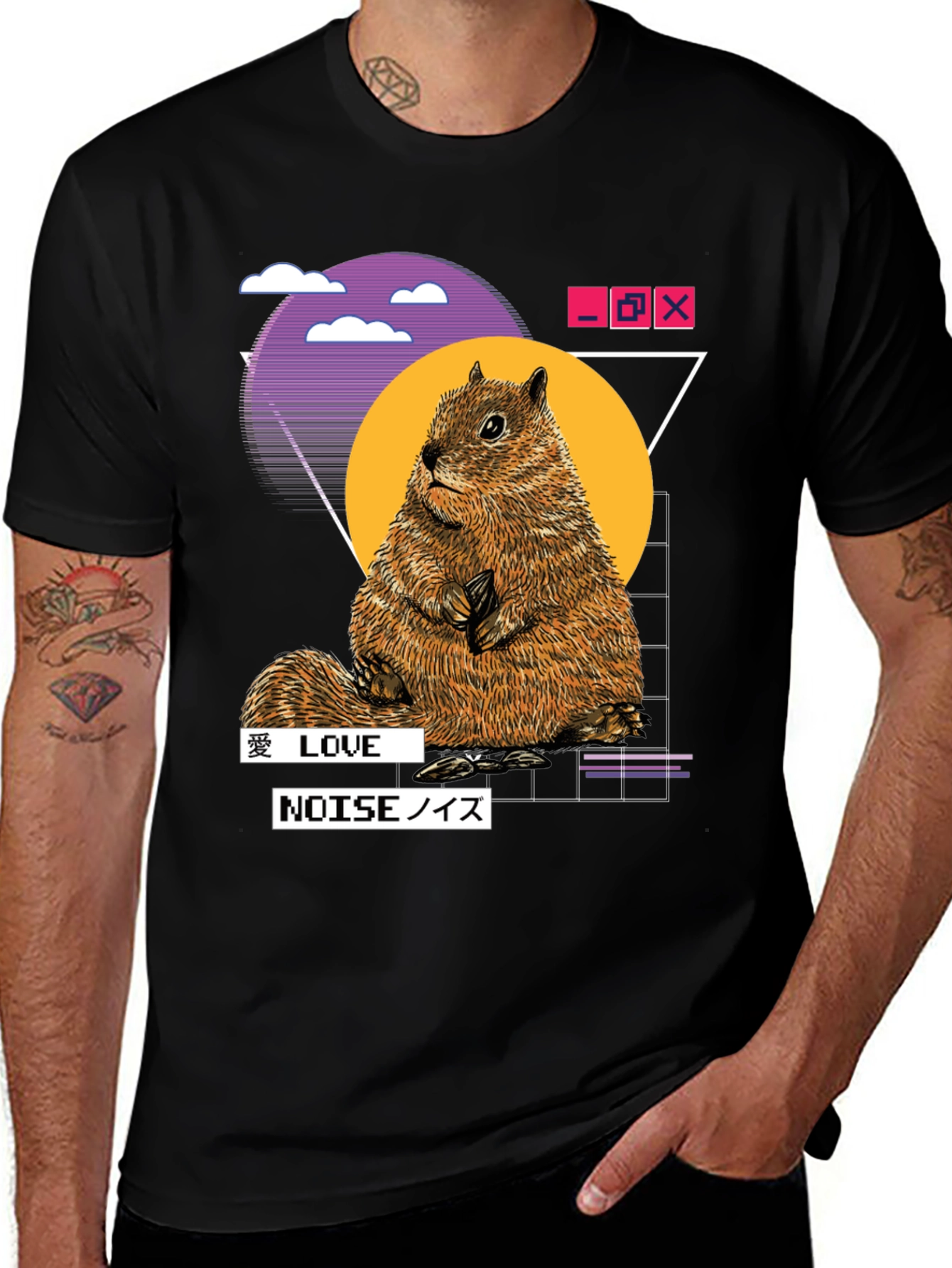 Retro Squirrel Graphic Tee