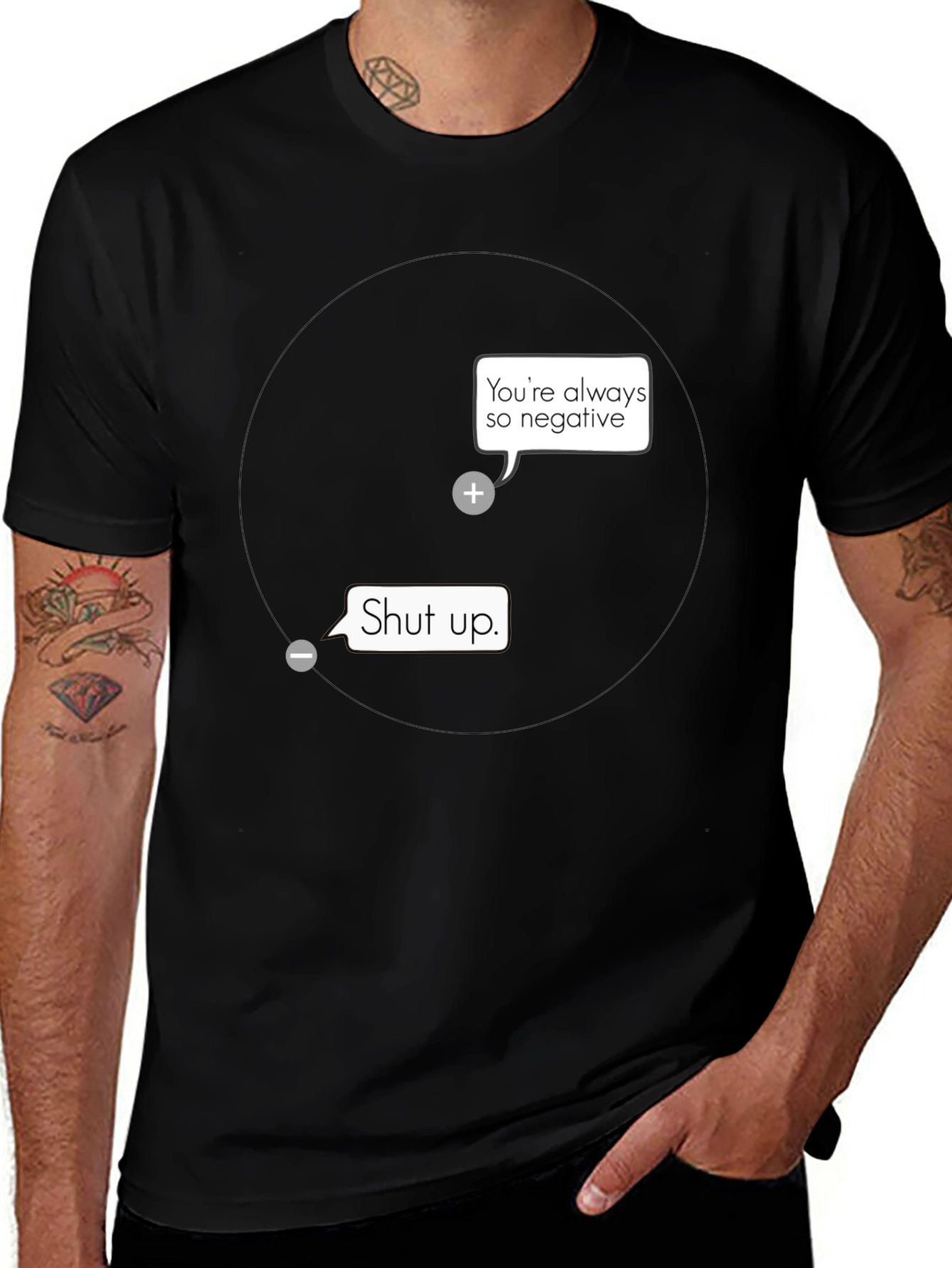 Funny Science Joke T-Shirt - Youre So Negative