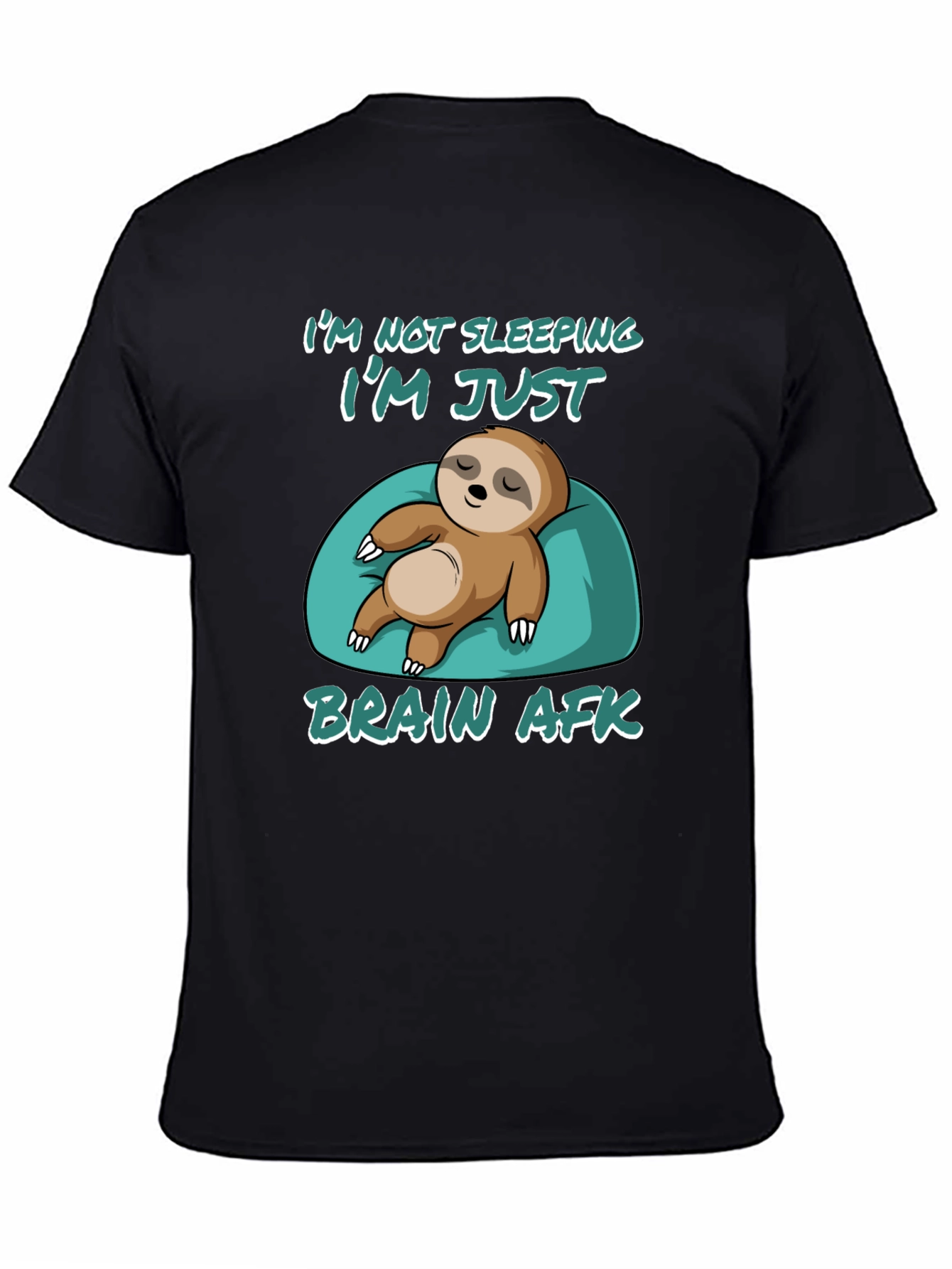 Brain AFK Sloth Graphic Tee - Relaxed Comfort