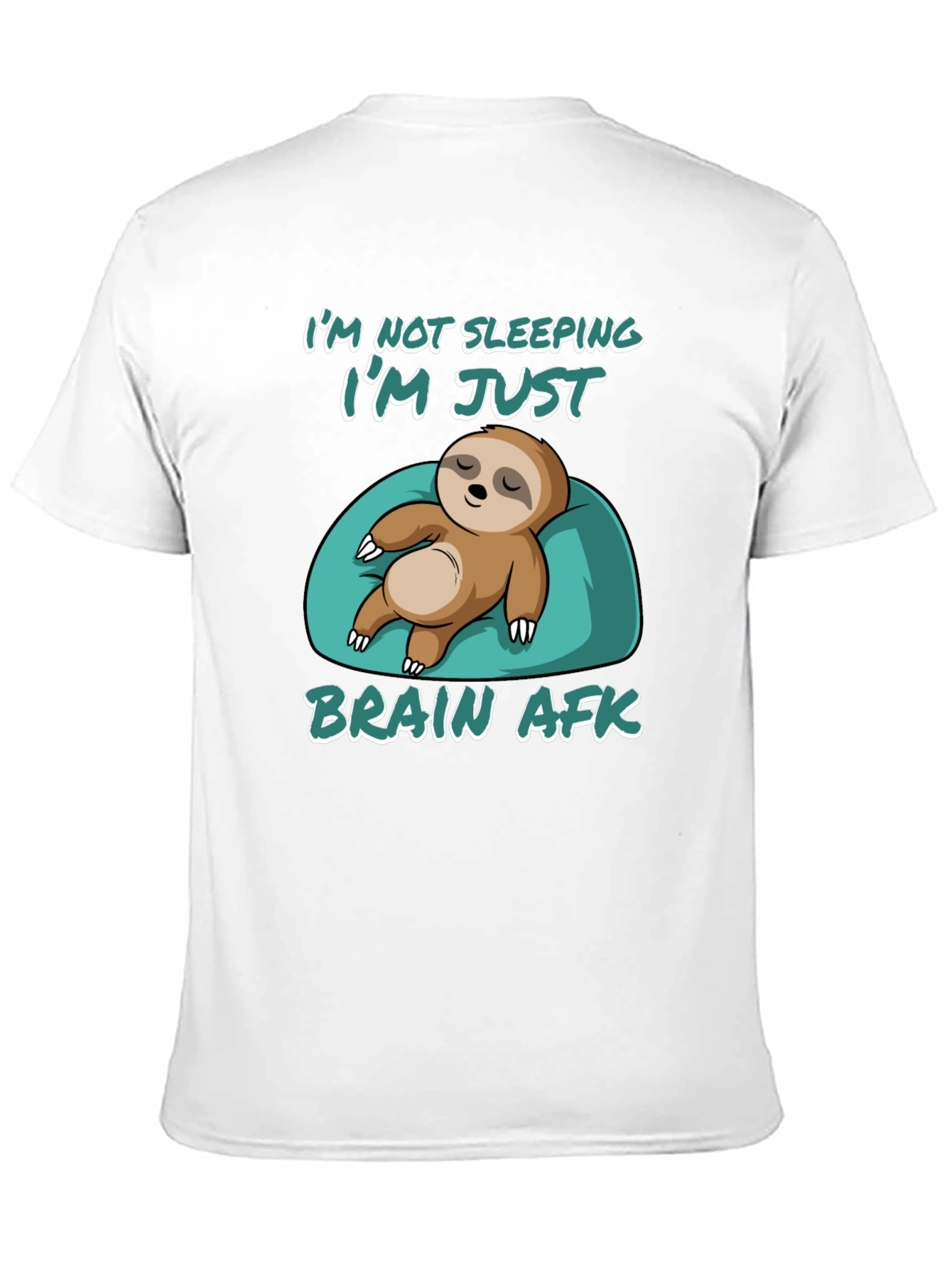 Brain AFK Sloth Graphic Tee - Relaxed Comfort
