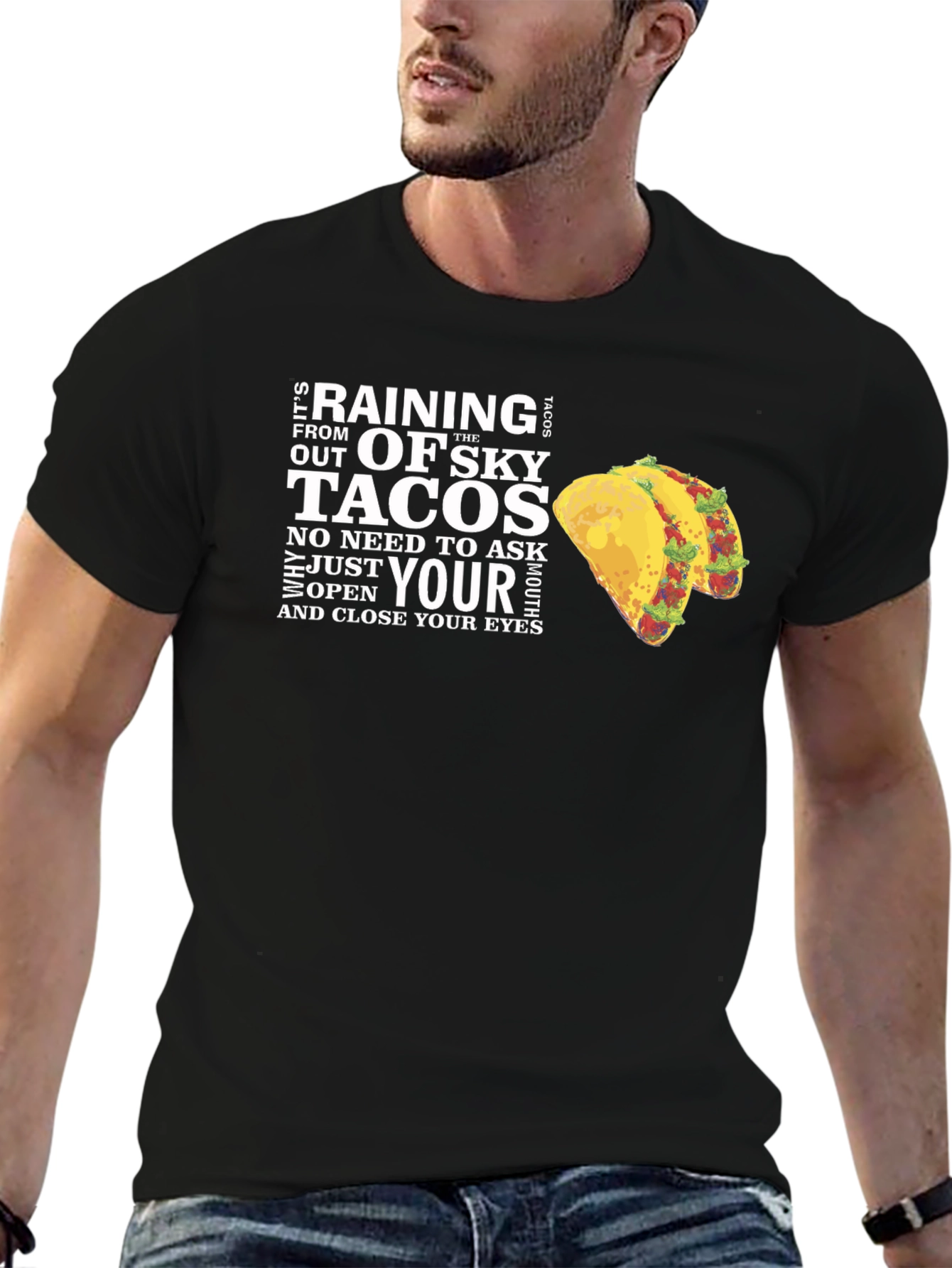 Raining Tacos Graphic T-Shirt