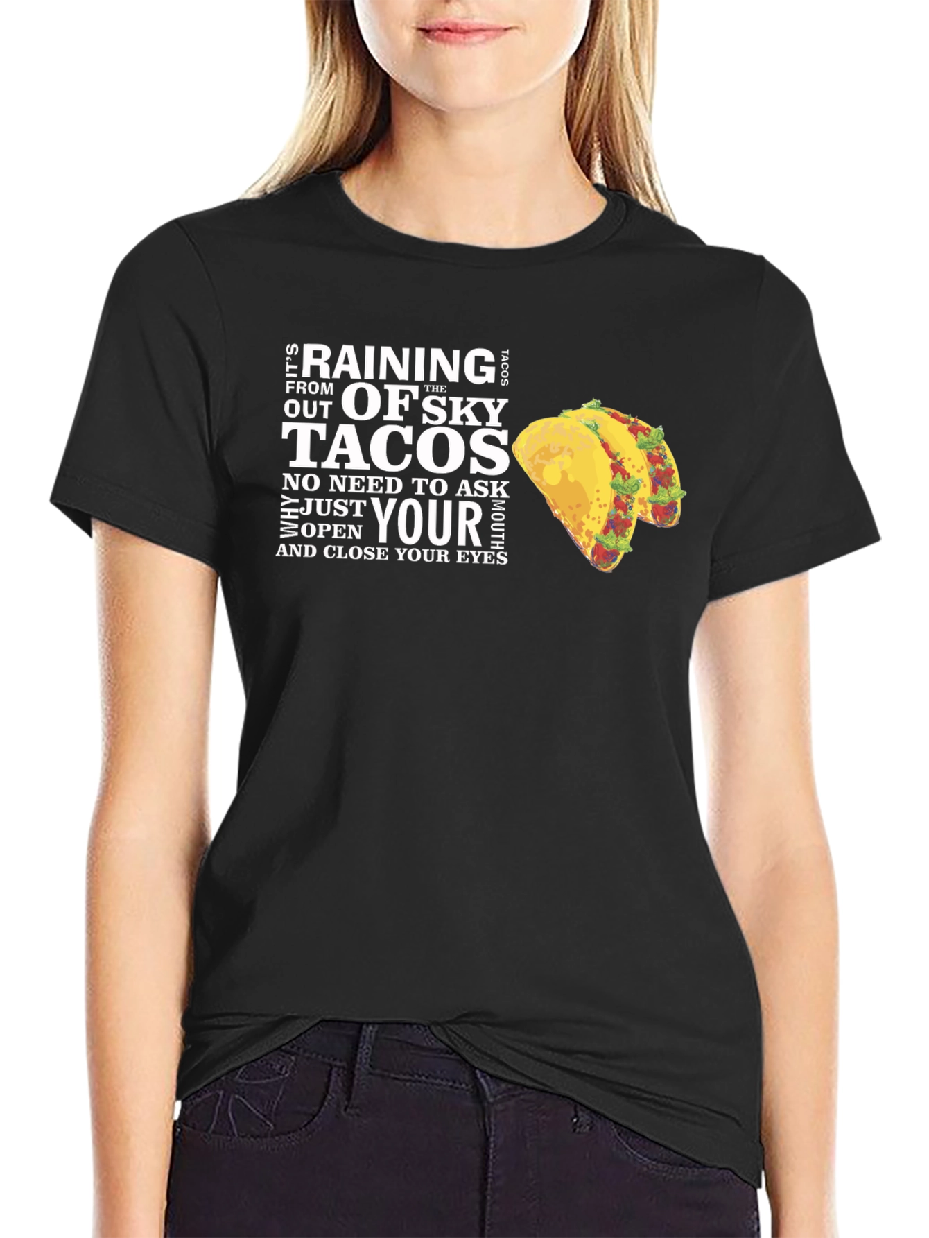 Raining Tacos Graphic T-Shirt