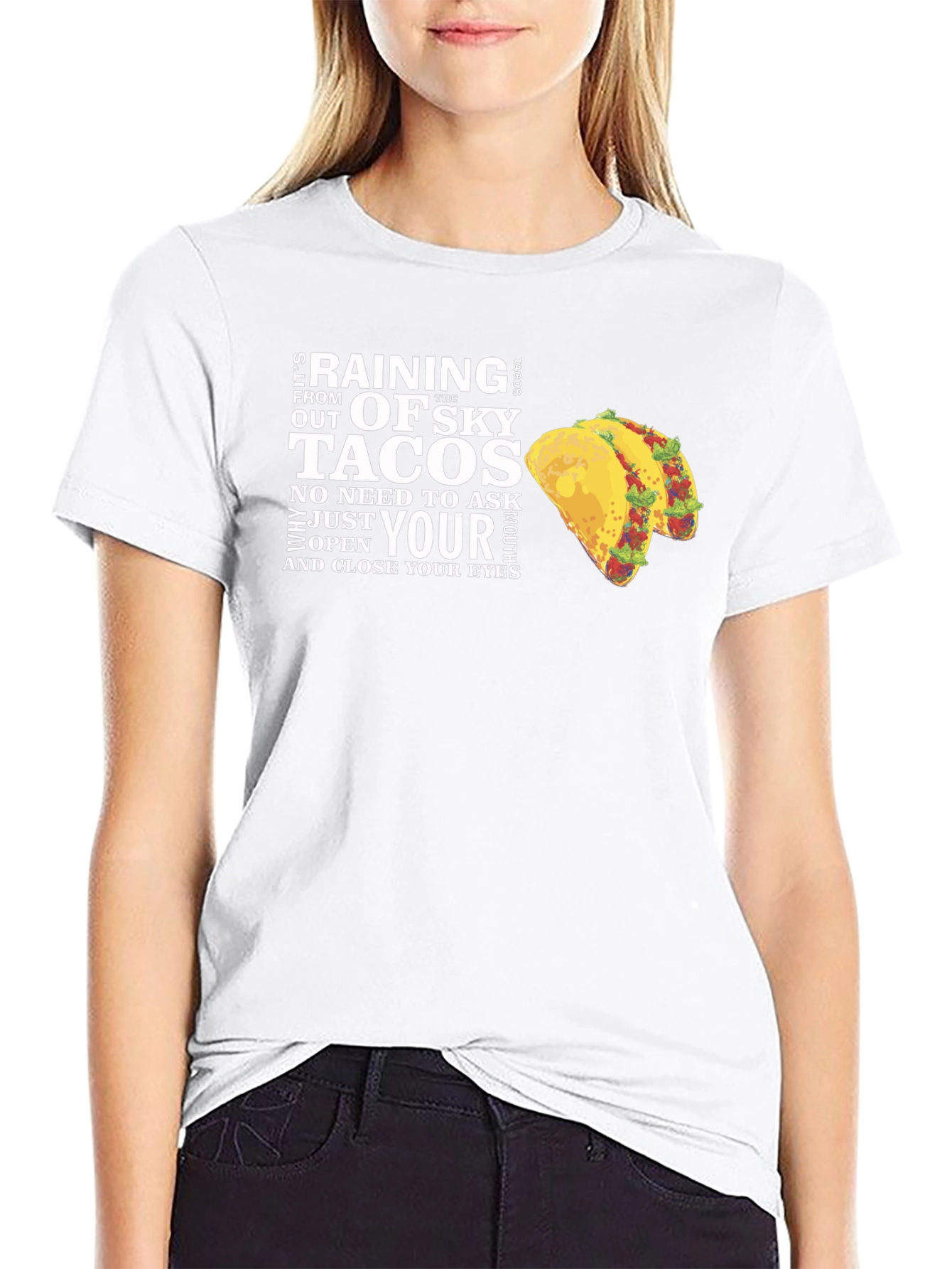 Raining Tacos Graphic T-Shirt