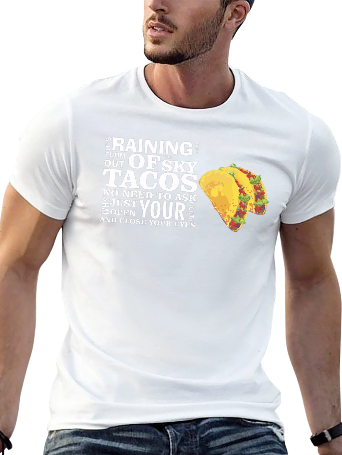 Raining Tacos Graphic T-Shirt