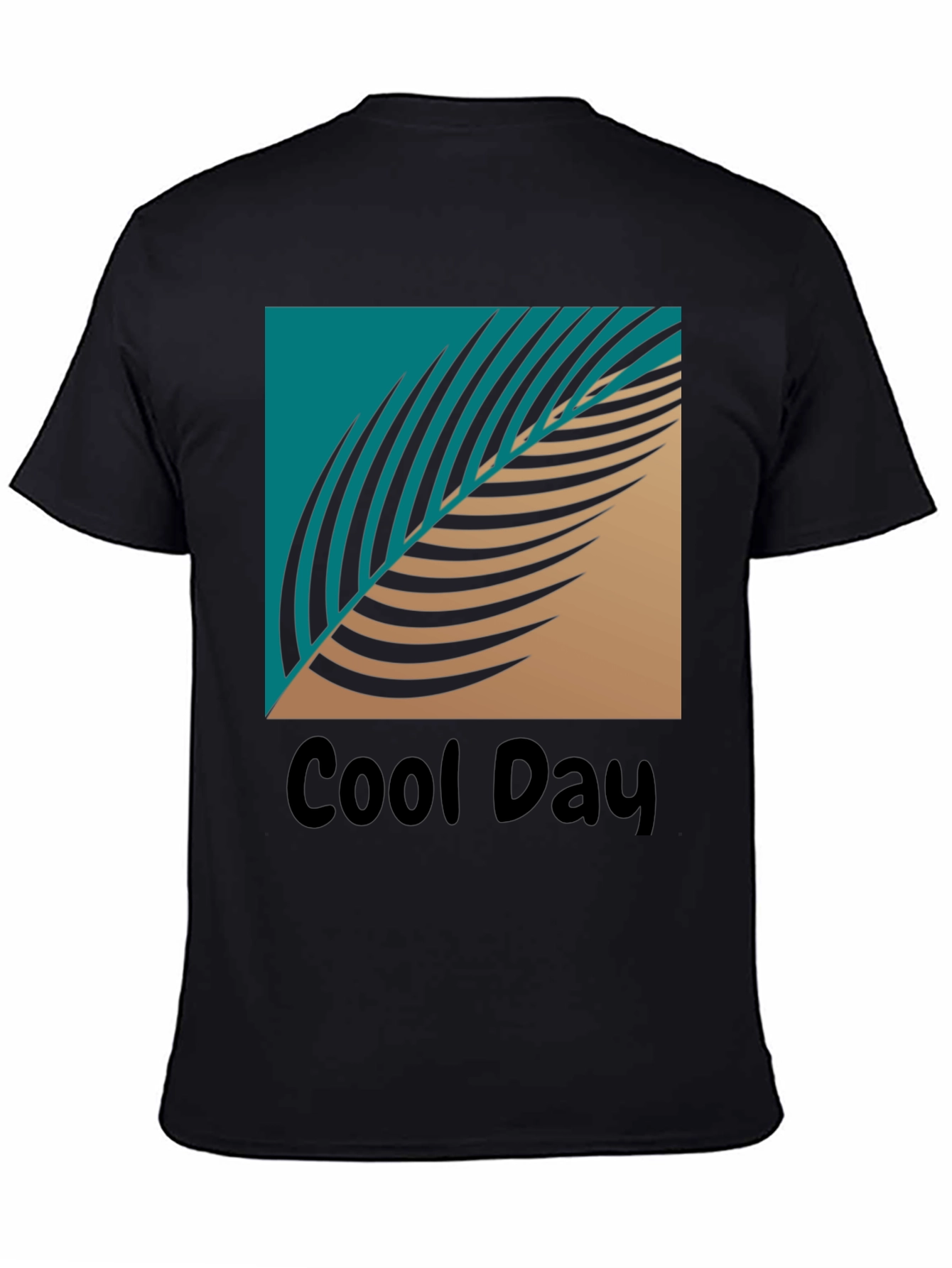 Cool Day Graphic T-Shirt - Tropical Leaf Design